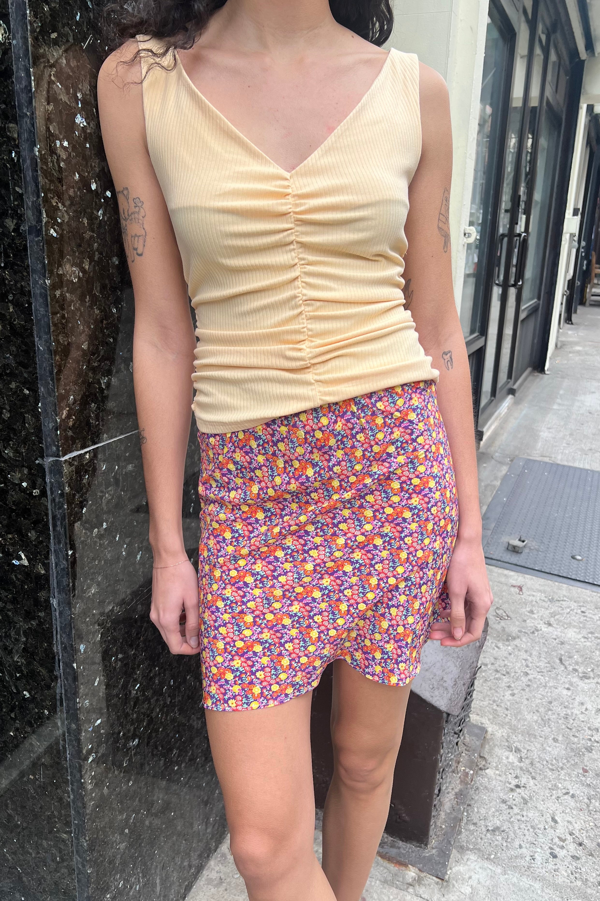 Mini Slip Skirt Sample - Bouquet