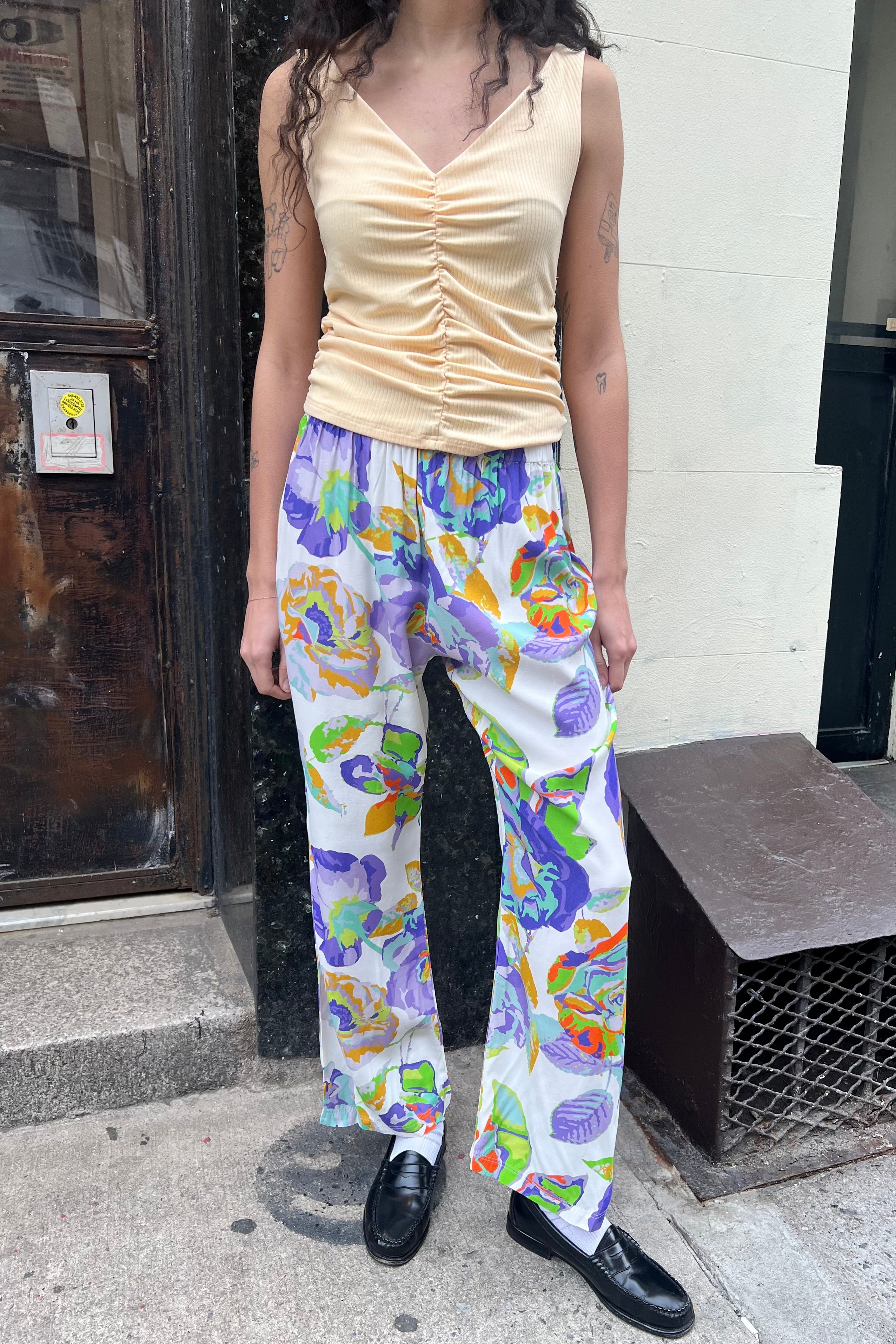 Sol Straight Leg Pant Sample - Digital Rose