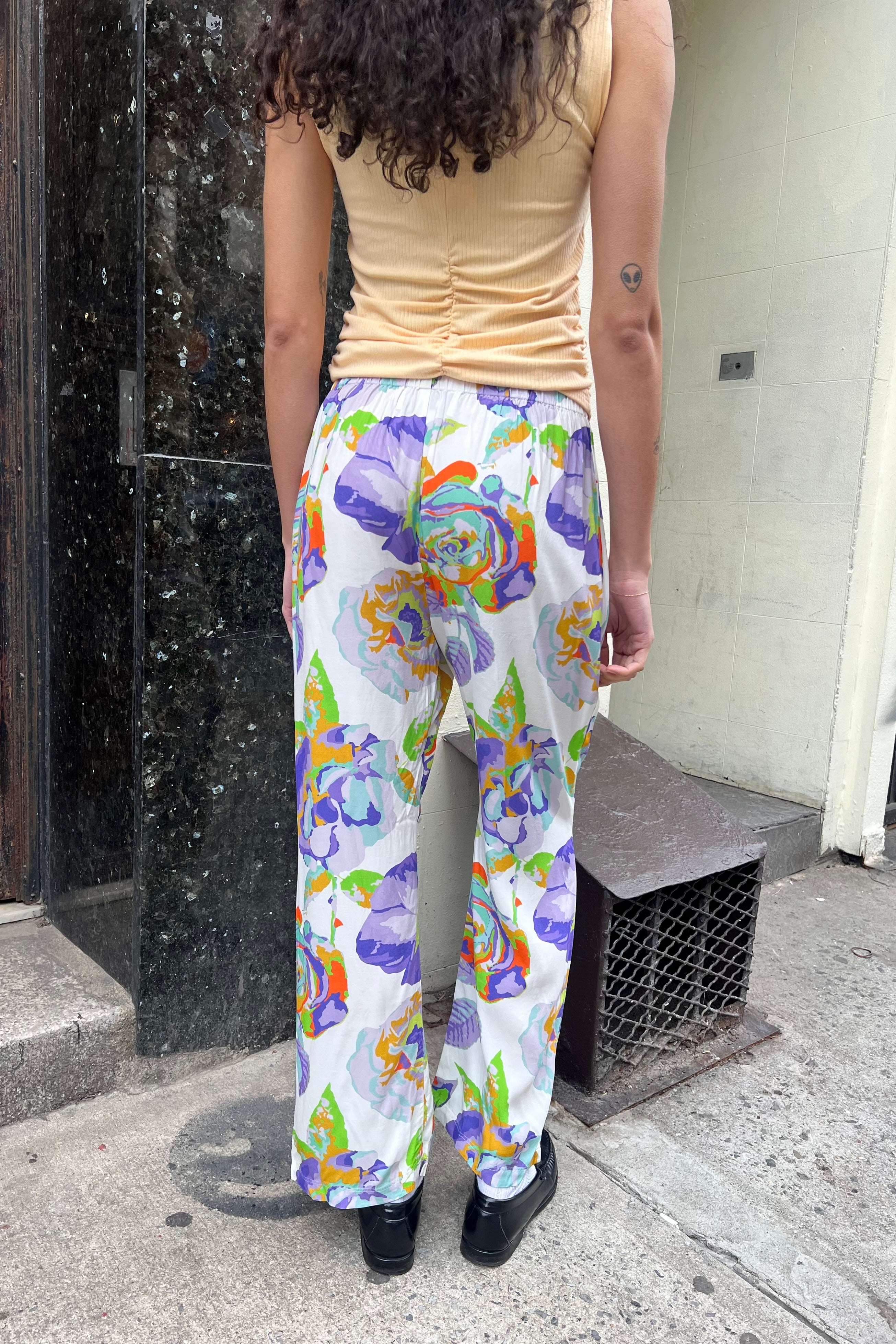 Sol Straight Leg Pant Sample - Digital Rose 3 Sol Straight Leg Pant Sample - Digital Rose