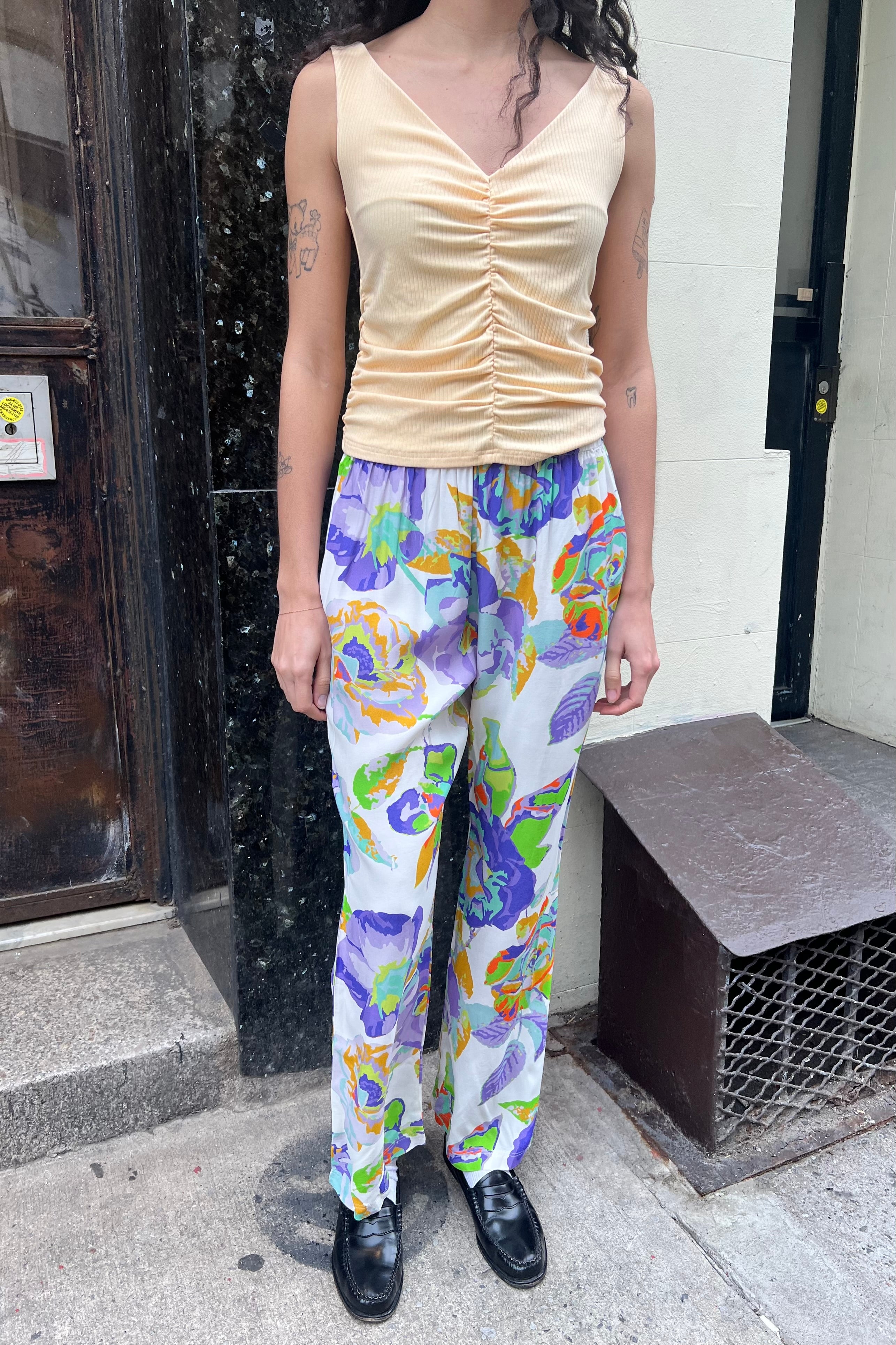 Sol Straight Leg Pant Sample - Digital Rose 4 Sol Straight Leg Pant Sample - Digital Rose