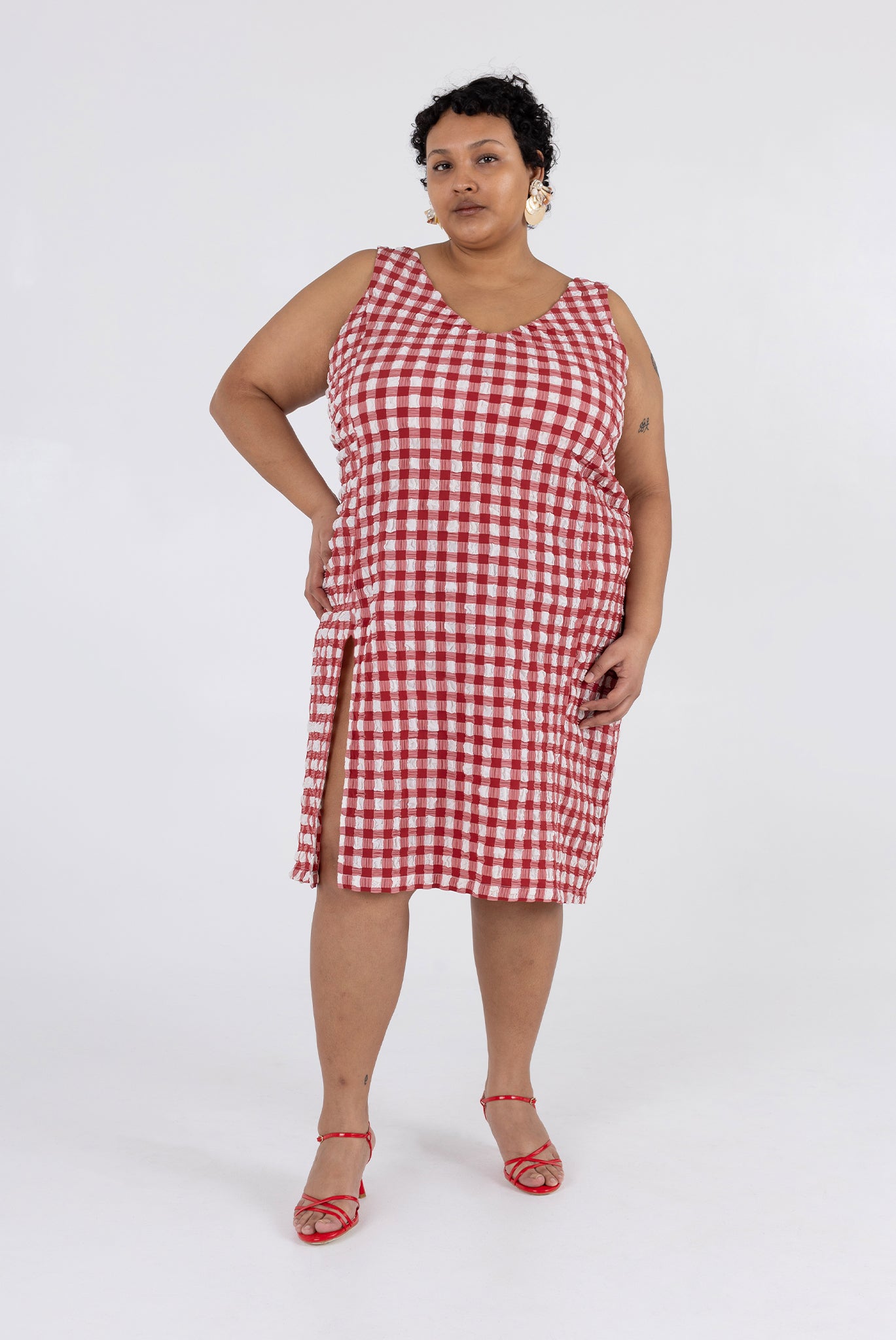 Camilla Dress - Lipstick Check 12 Camilla Dress - Lipstick Check
