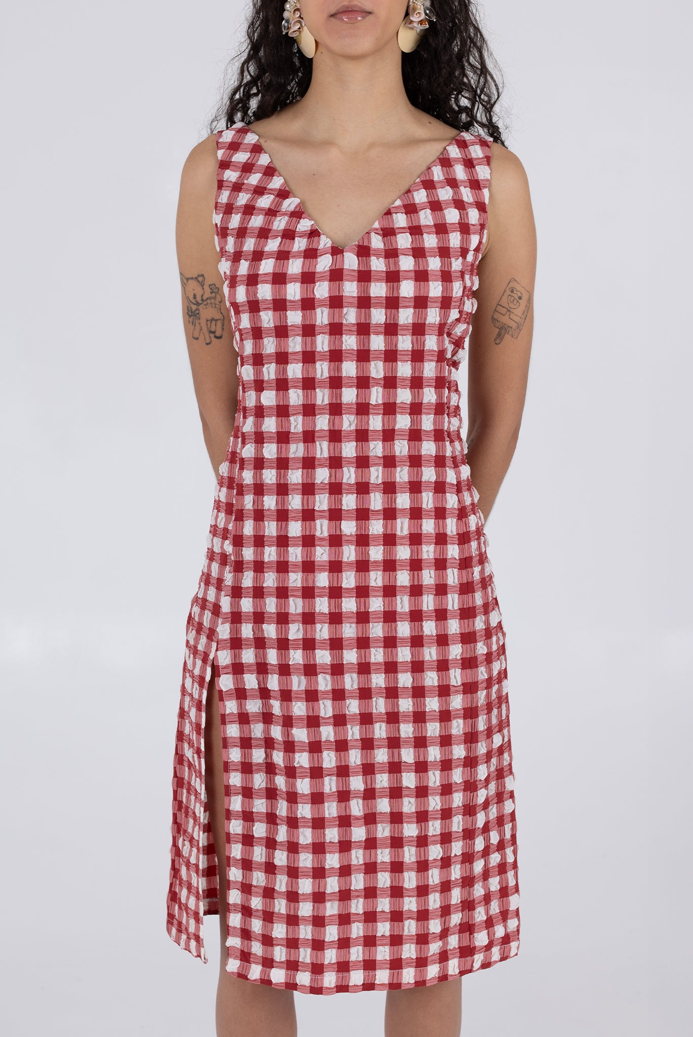 Camilla Dress - Lipstick Check 3 Camilla Dress - Lipstick Check