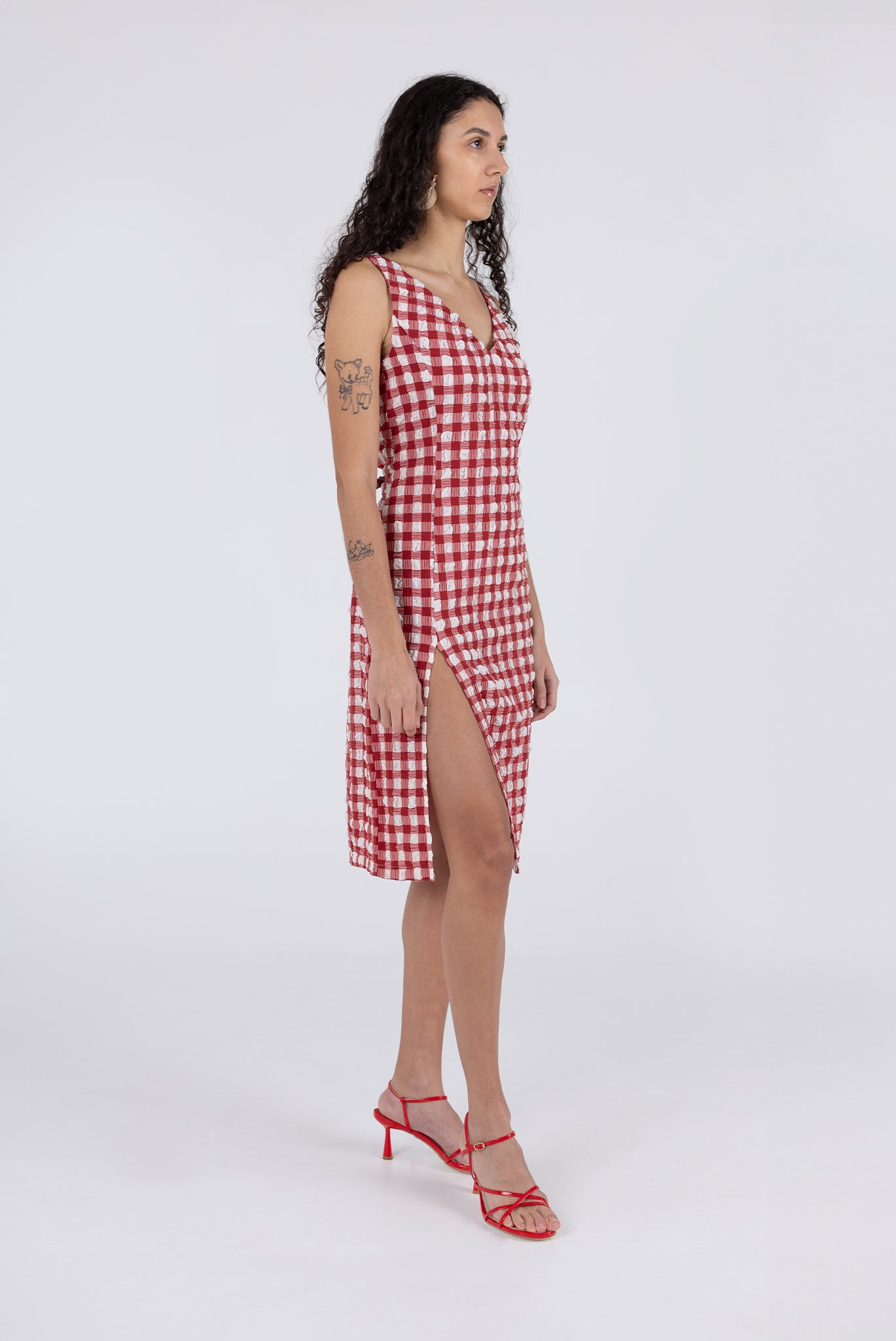 Camilla Dress - Lipstick Check 7 Camilla Dress - Lipstick Check