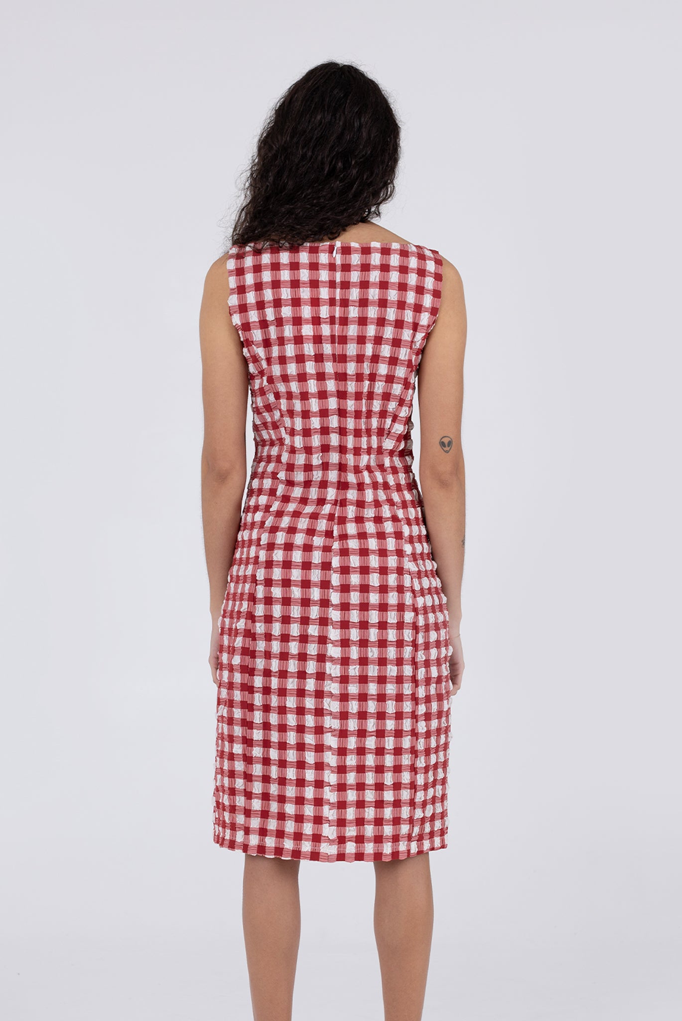 Camilla Dress - Lipstick Check 9 Camilla Dress - Lipstick Check
