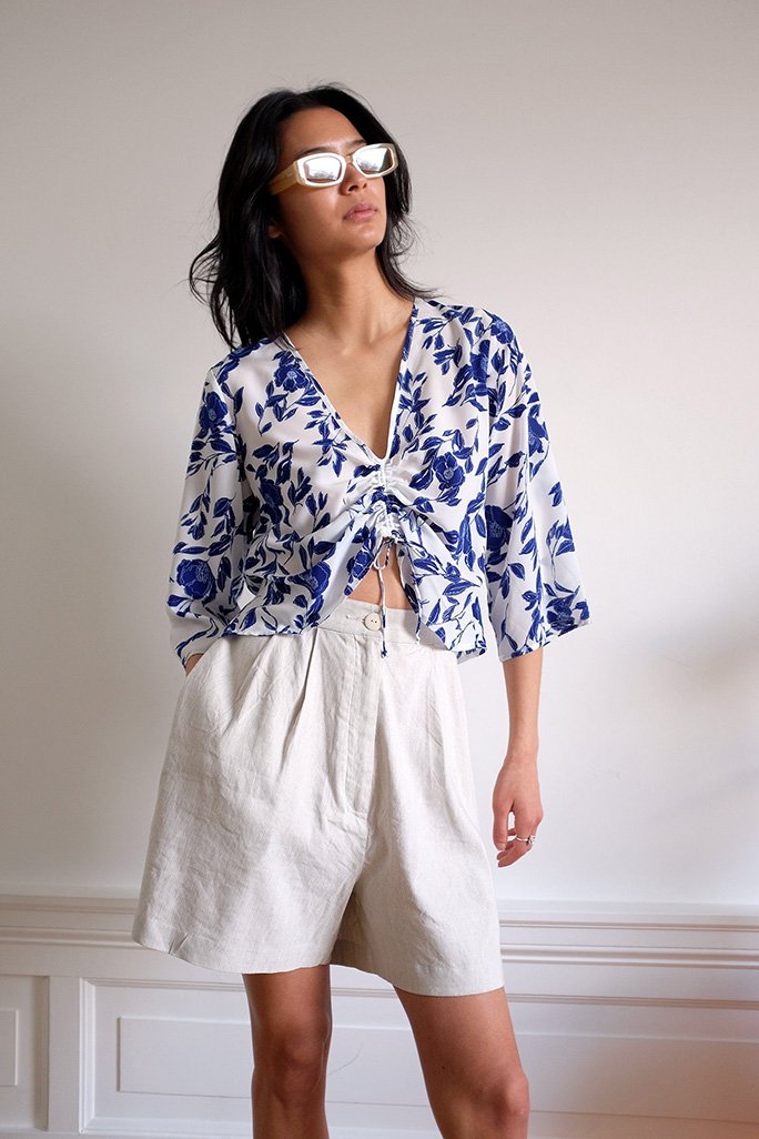Hayley Top - Pottery Floral