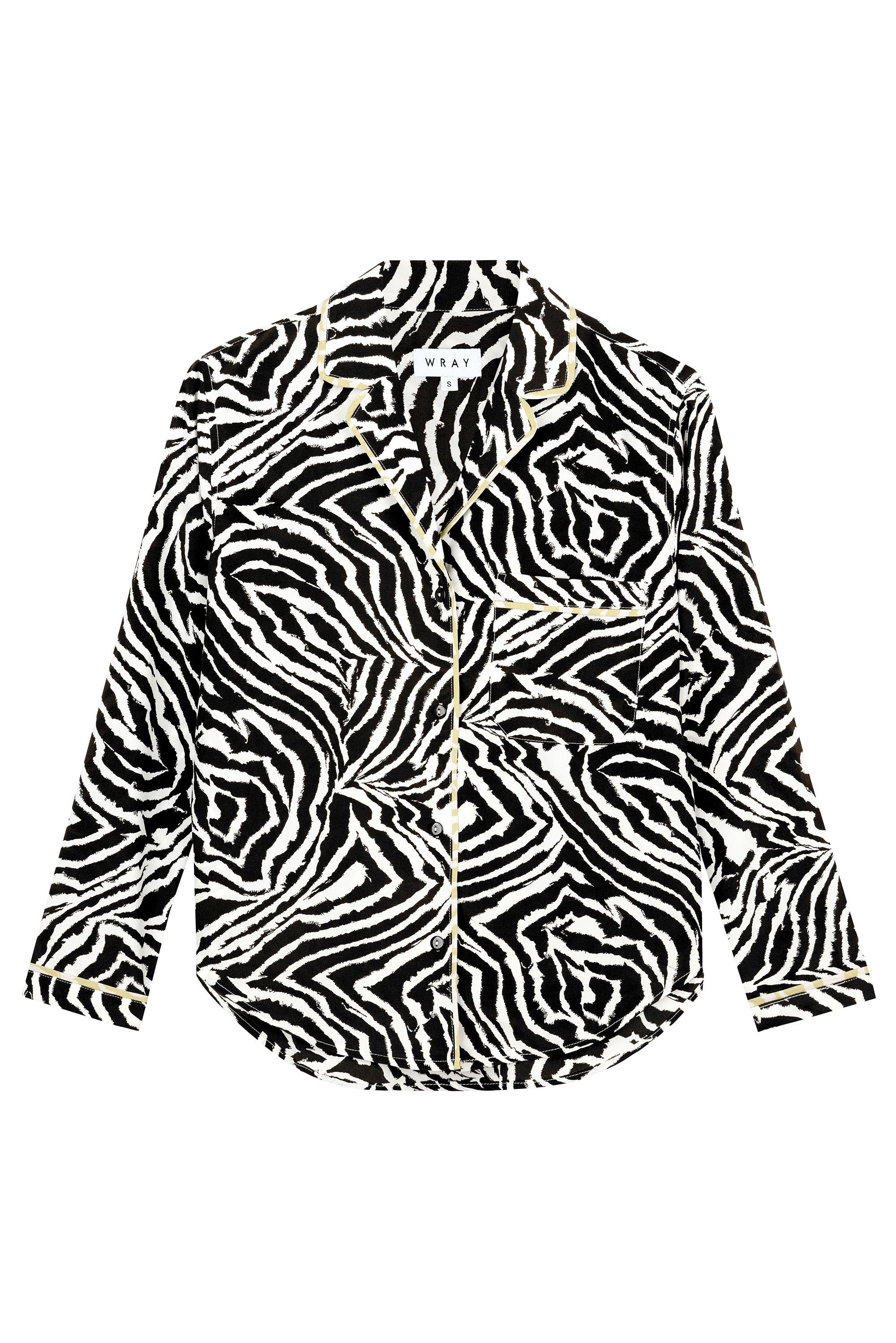 Lena Top - Chocolate Zebra Swirl 3 Lena Top - Chocolate Zebra Swirl