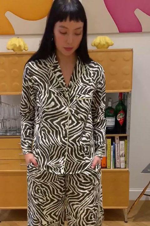 Lena Top - Chocolate Zebra Swirl 5 Lena Top - Chocolate Zebra Swirl