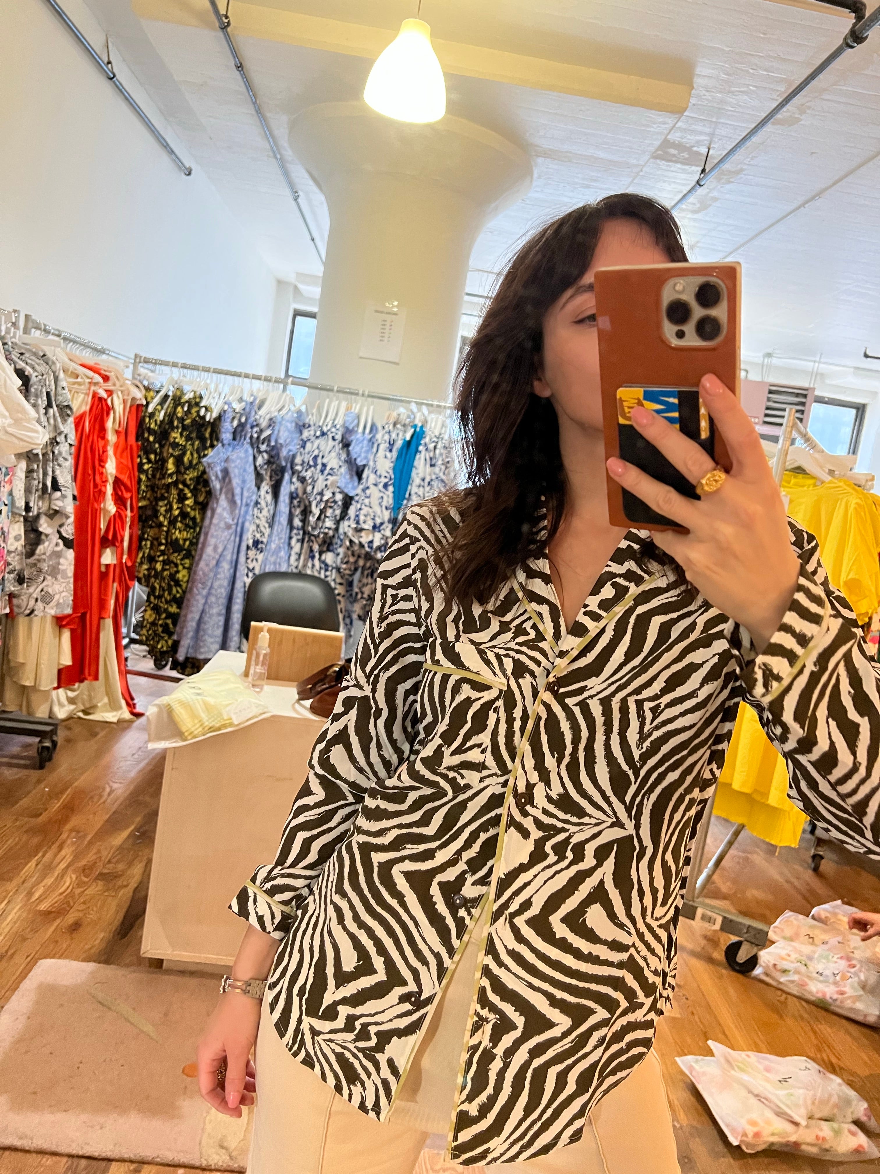 Lena Top - Chocolate Zebra Swirl 9 Lena Top - Chocolate Zebra Swirl
