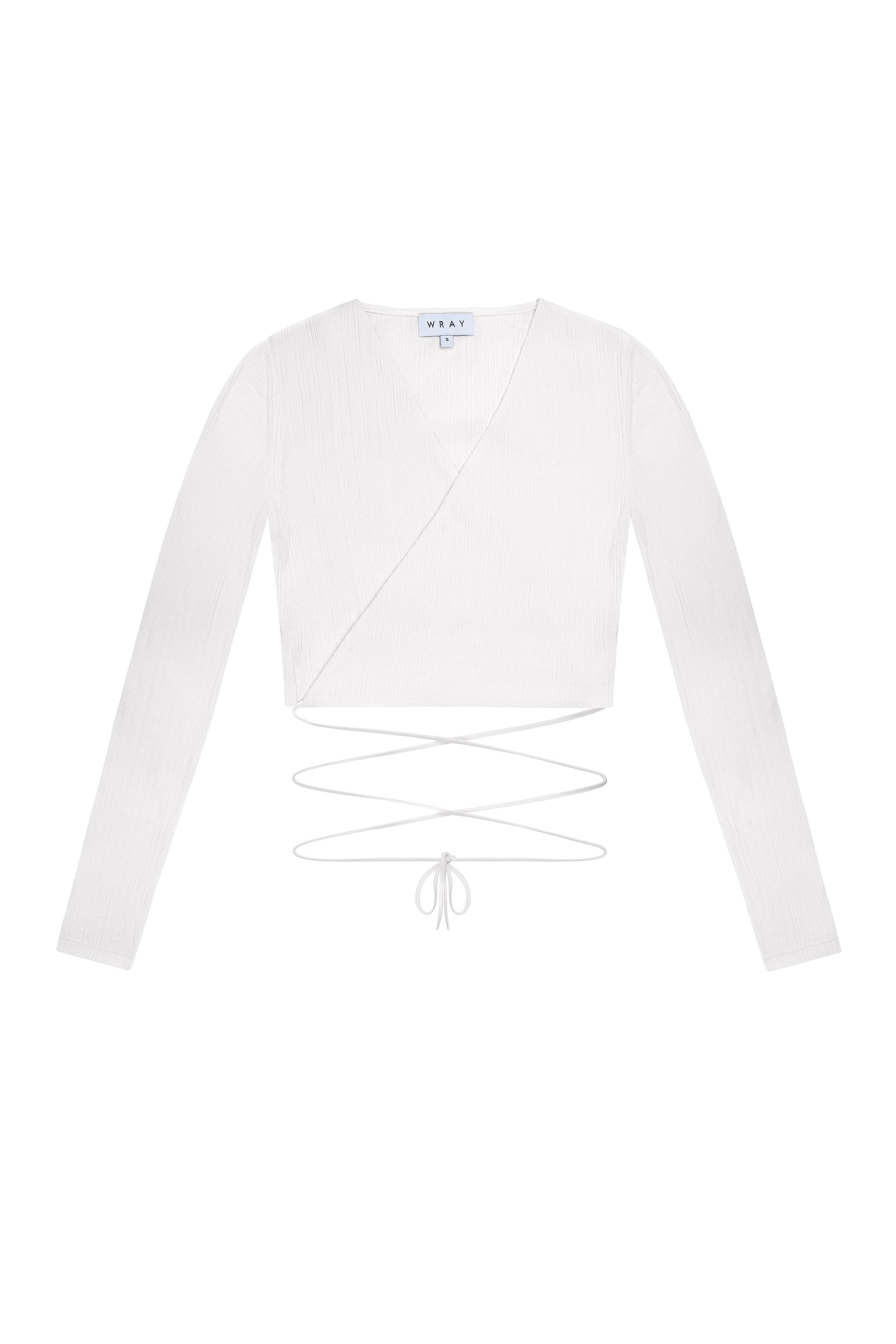 Triangle Wrap Top - Milk