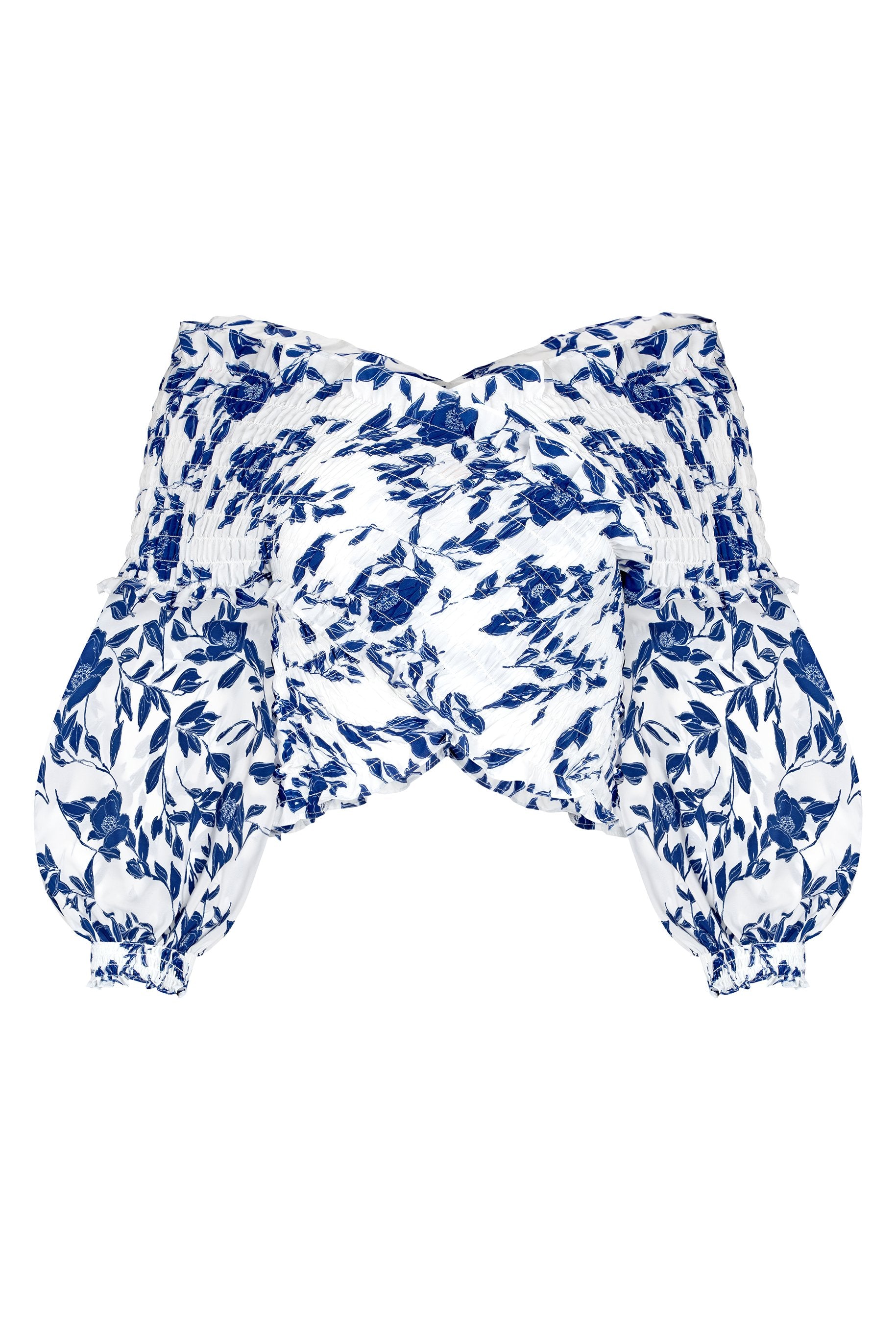 Cross Over Top - Pottery Floral