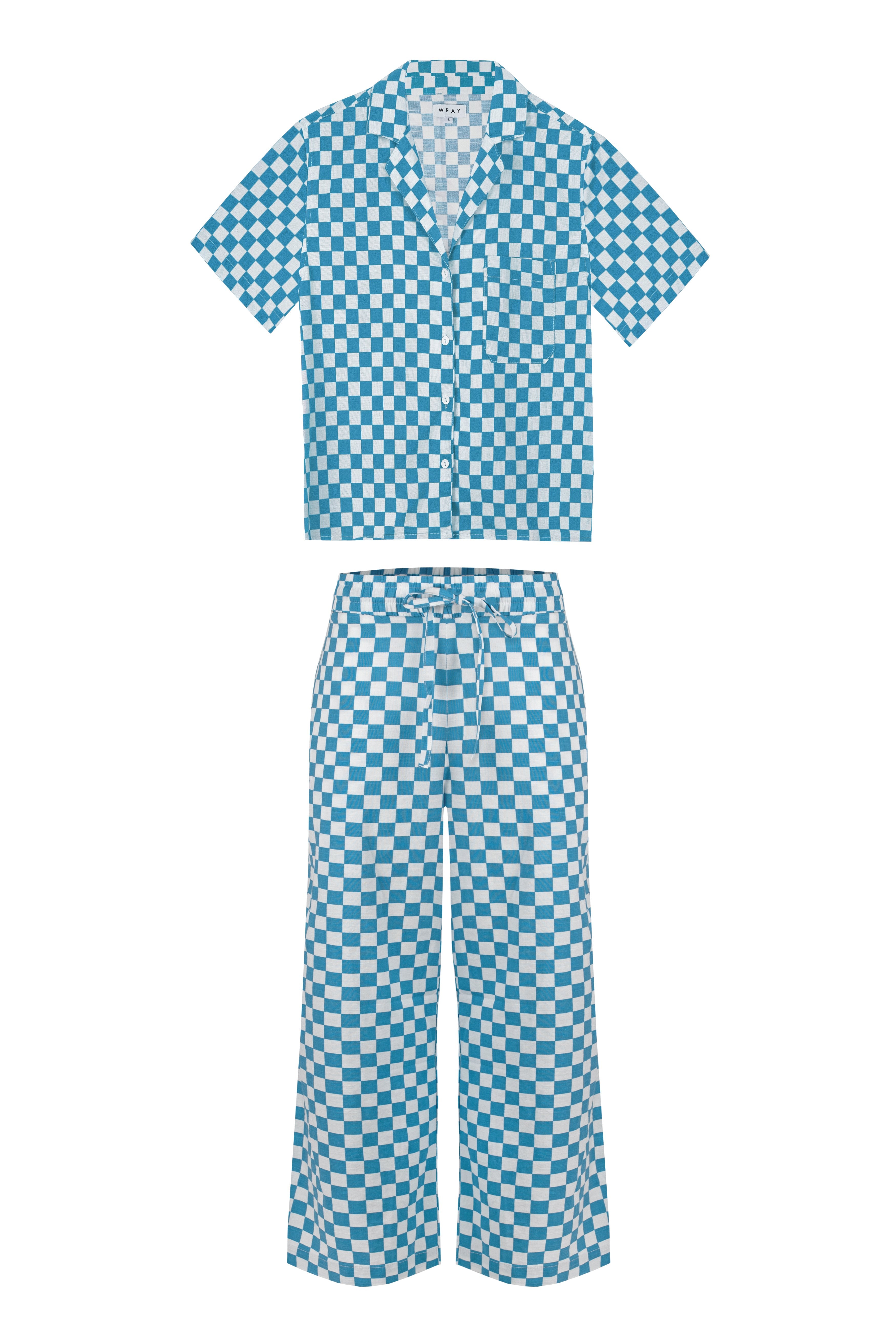 Long Lounge BOTTOM ONLY - Aqua Check 3 Long Lounge BOTTOM ONLY - Aqua Check