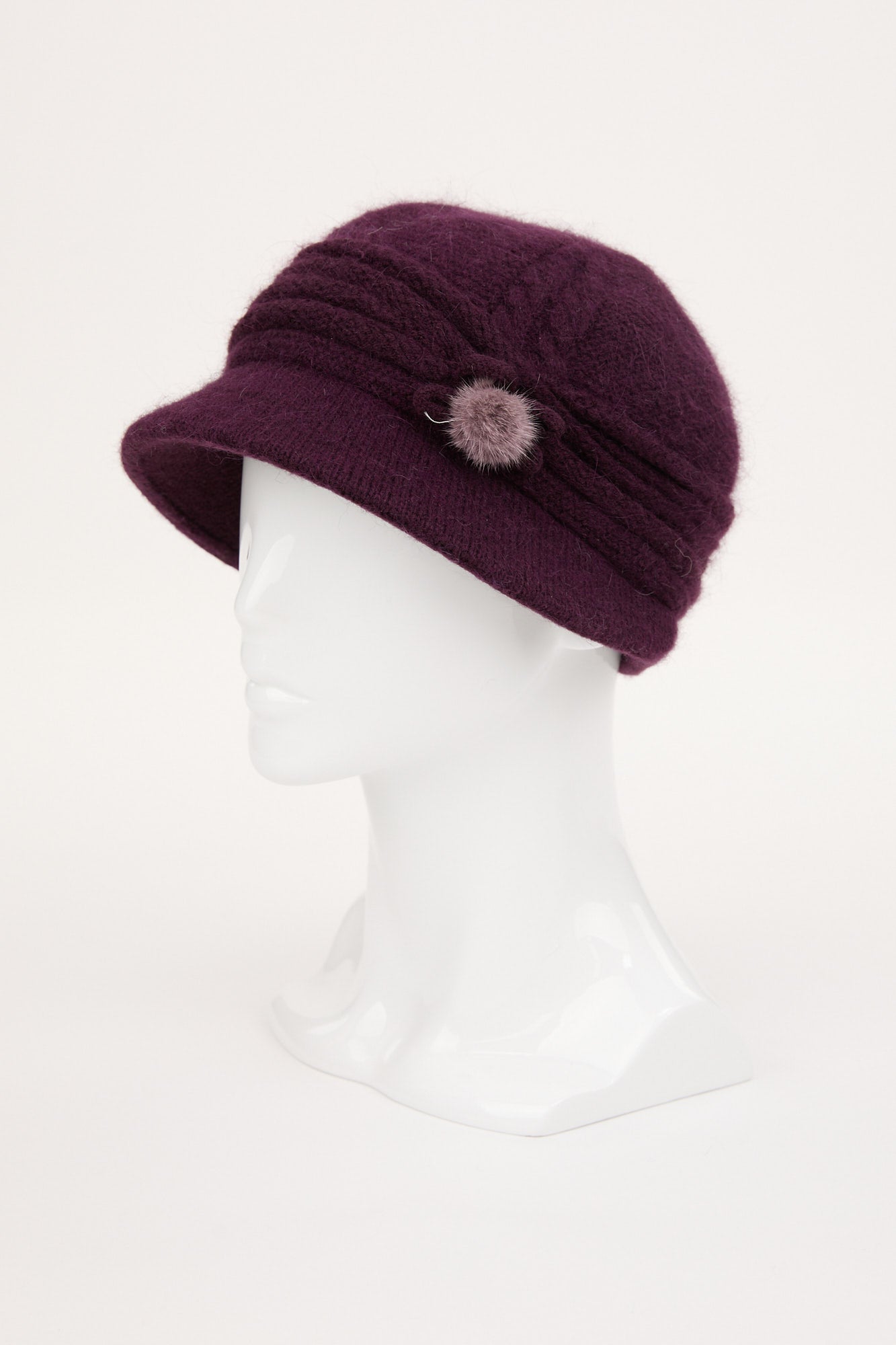 ROMINA PEAKED KNIT HAT