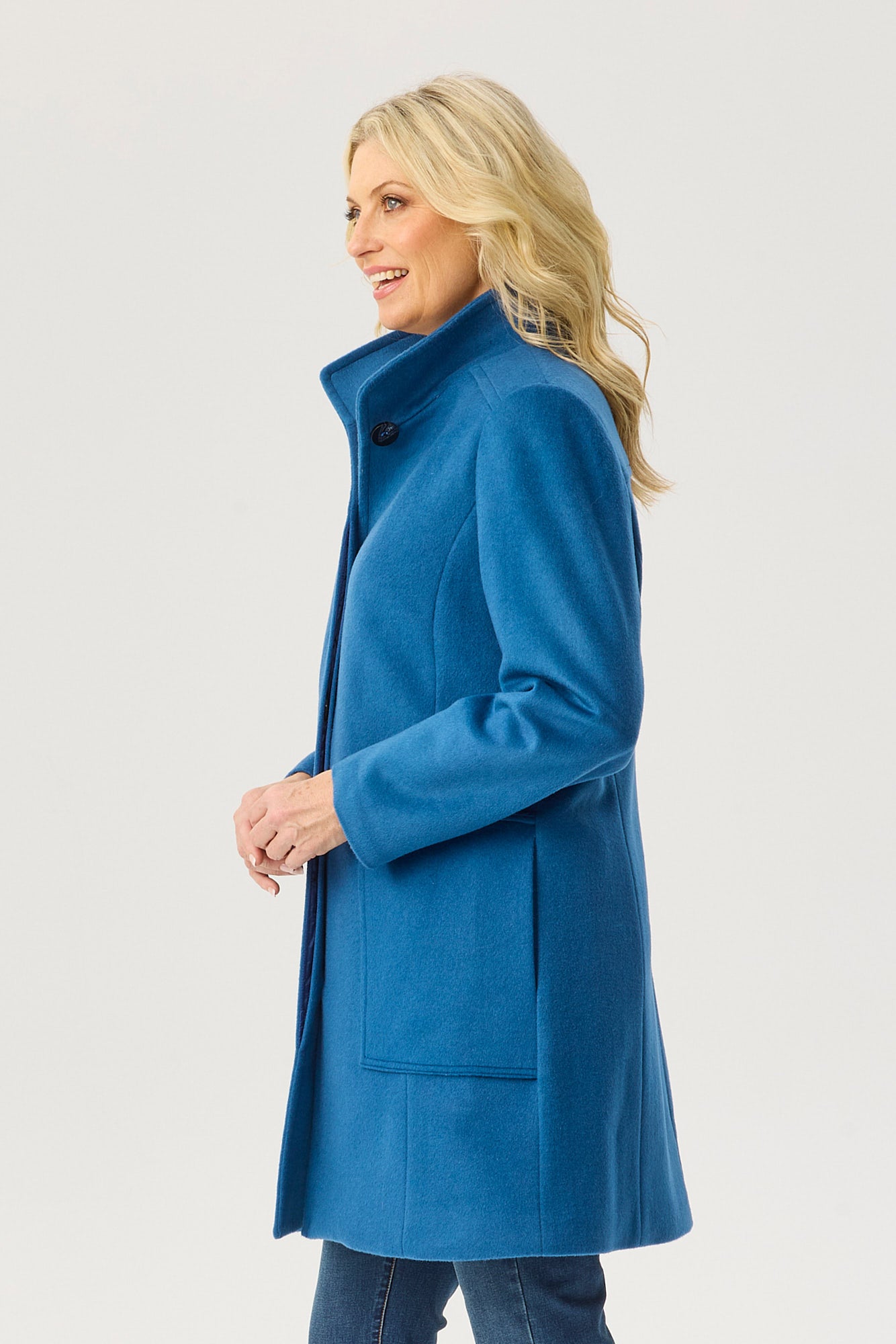 ZARINA CONCEALED PLACKET COAT 4 ZARINA CONCEALED PLACKET COAT