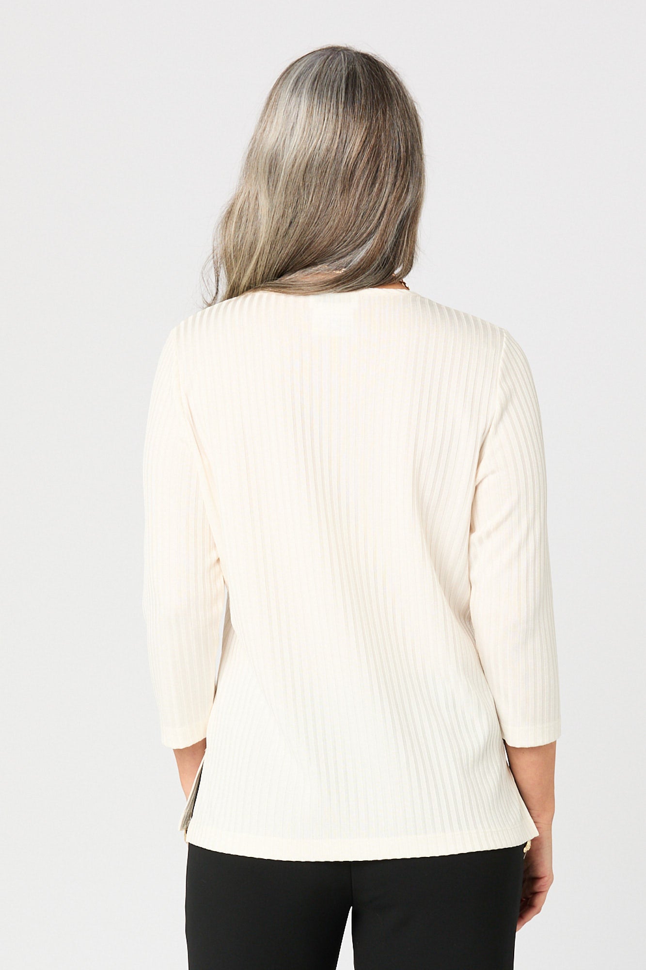 GIBNEY RIB 3/4 SLEEVE TOP 5 GIBNEY RIB 3/4 SLEEVE TOP
