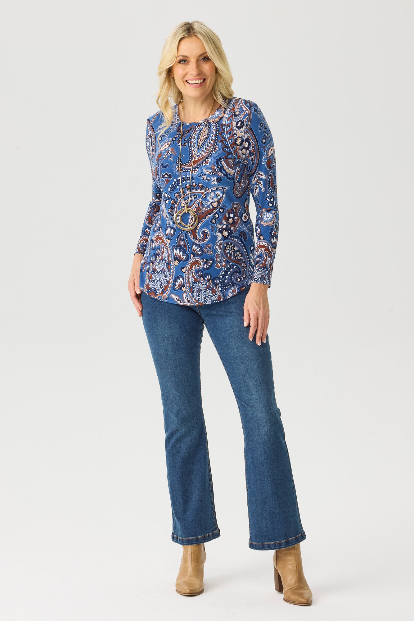 CHAD PAISLEY LONG SLEEVE TOP 3 CHAD PAISLEY LONG SLEEVE TOP