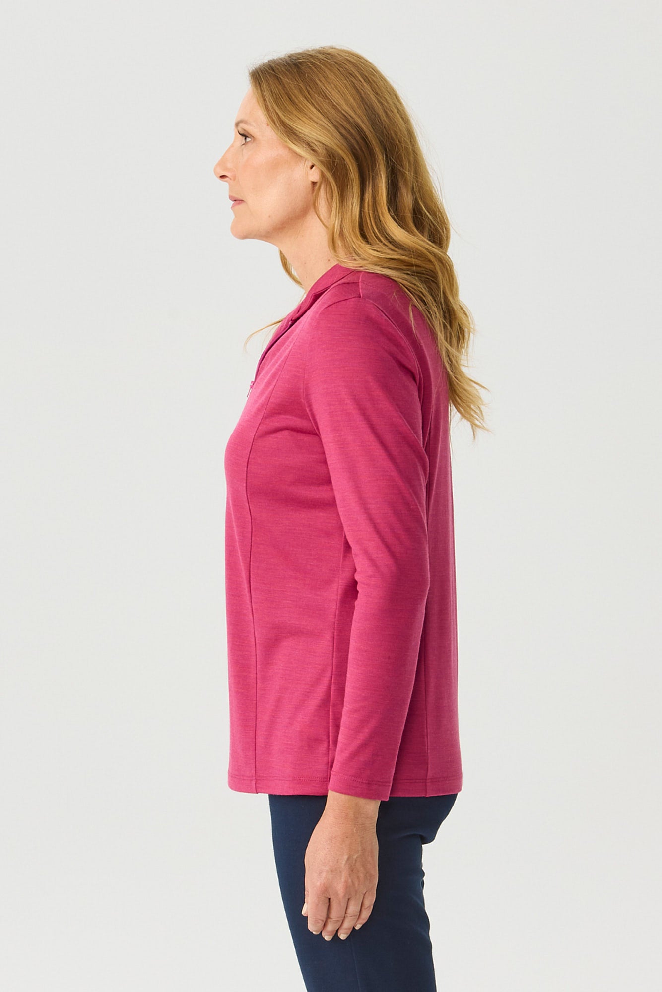 HEDRENA ZIP POLO LONG SLEEVE TOP 5 HEDRENA ZIP POLO LONG SLEEVE TOP