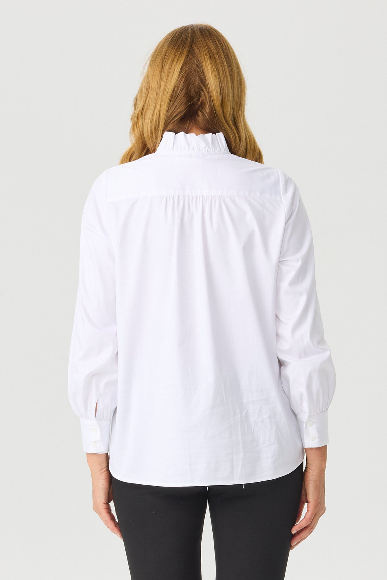 ZIMMY RUFFLE NECK L/SLV SHIRT 7 ZIMMY RUFFLE NECK L/SLV SHIRT