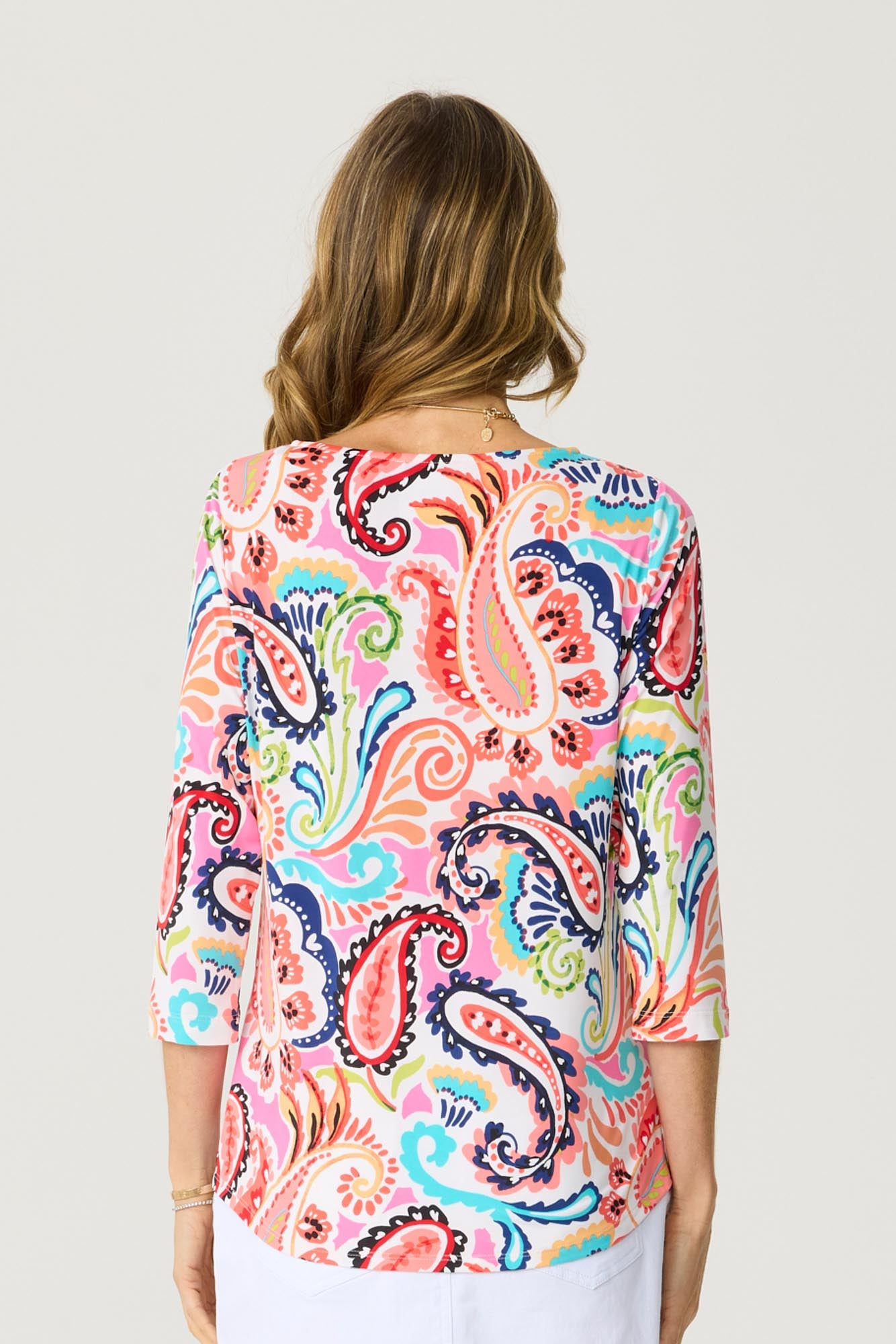 LUNA BOATNECK 3/4 SLV TEE 6 LUNA BOATNECK 3/4 SLV TEE