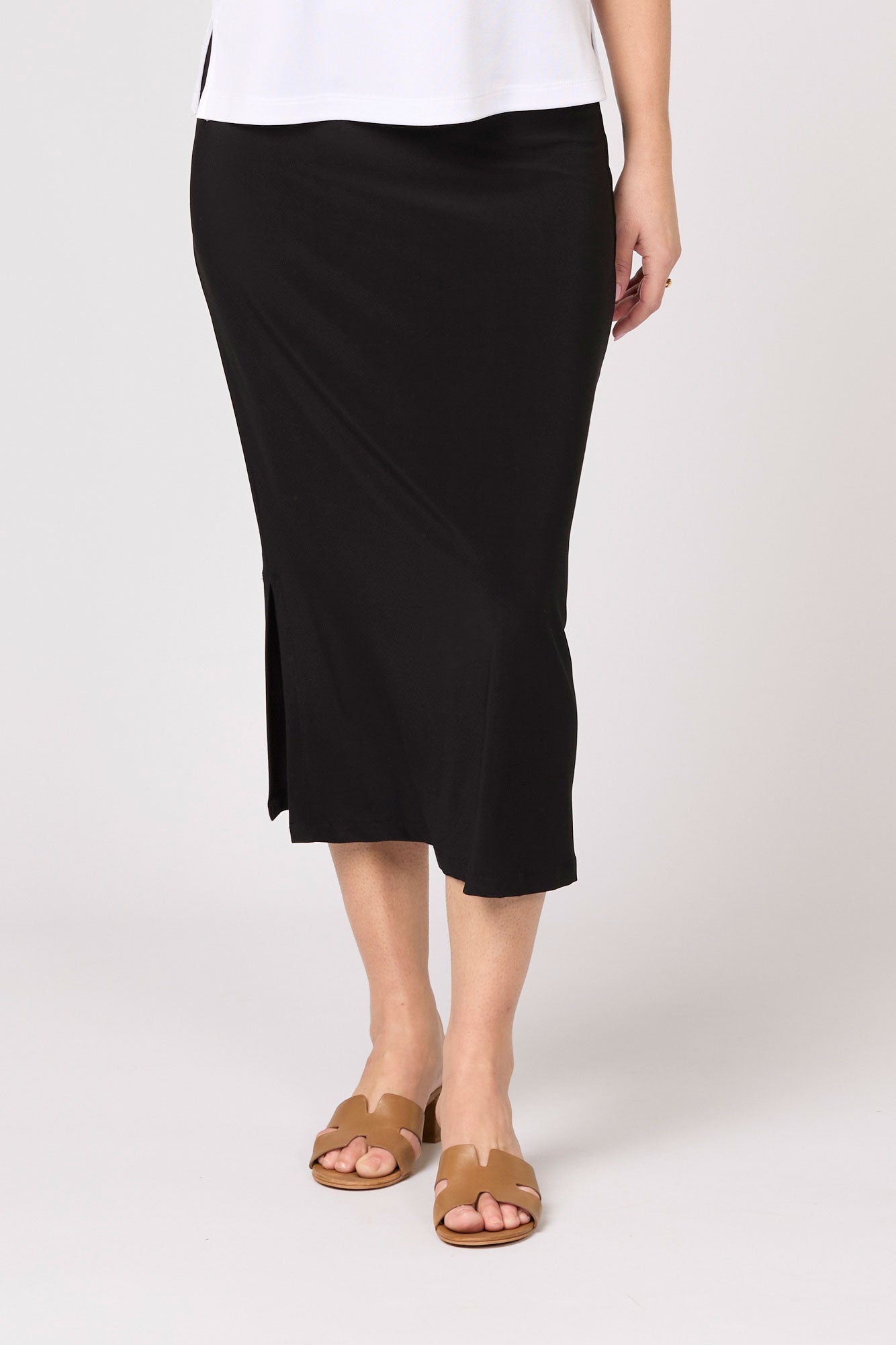 HUSH STRAIGHT MIDI SKIRT