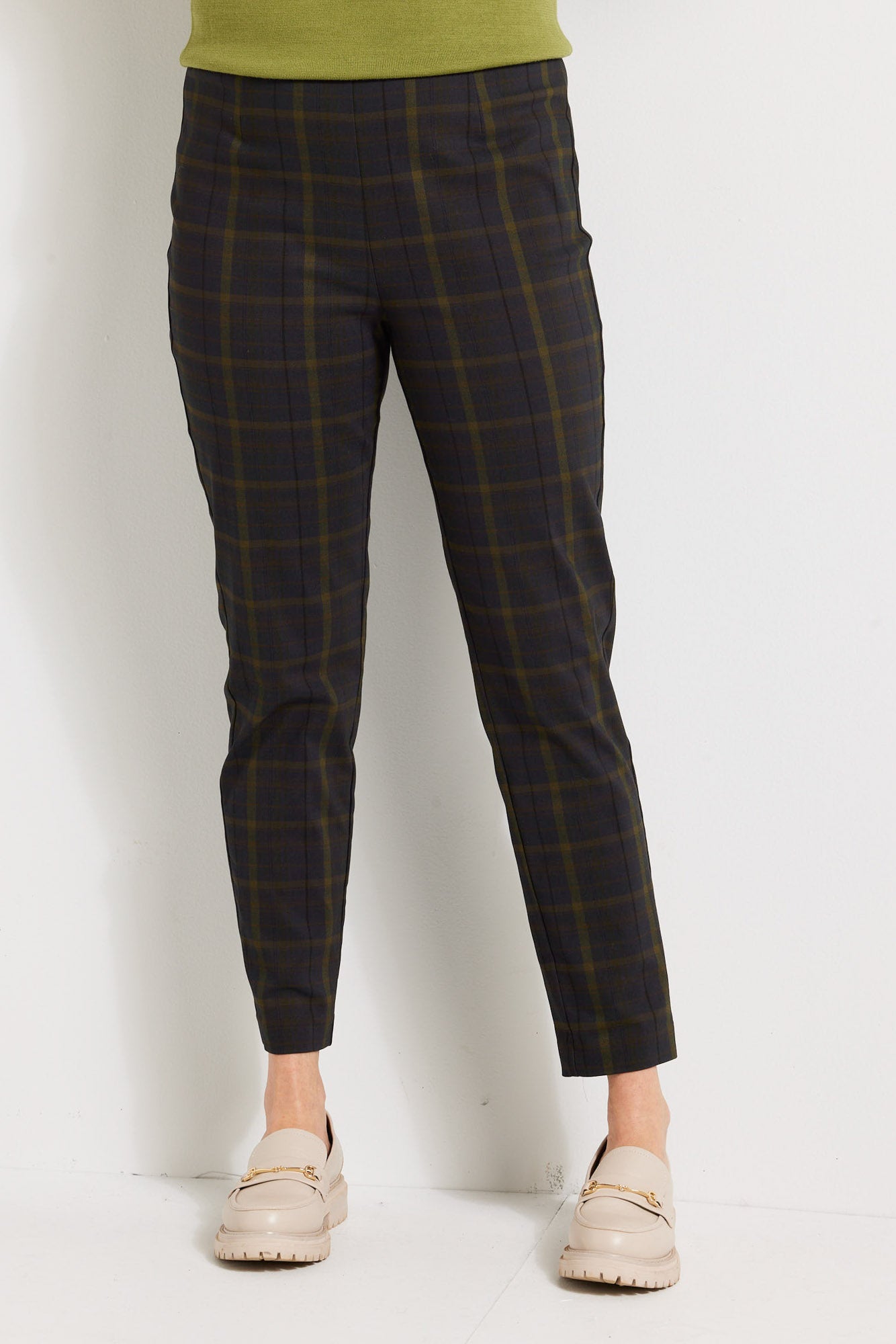 DUNDEE STRETCH CHECK 7/8 PANT 4 DUNDEE STRETCH CHECK 7/8 PANT