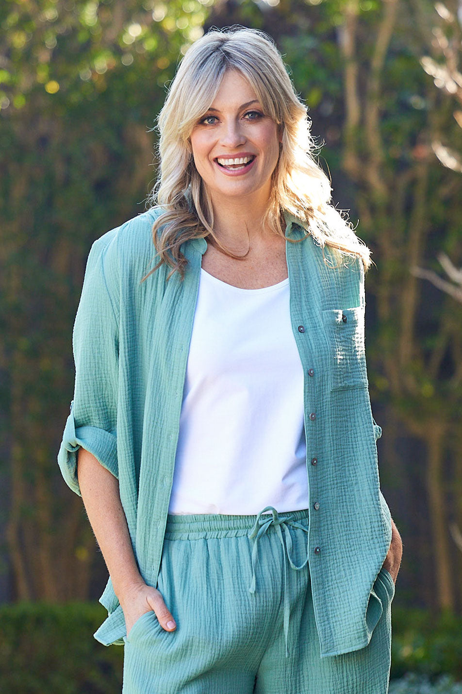 BUBBLE 3/4 SLEEVE SHIRT 5 BUBBLE 3/4 SLEEVE SHIRT