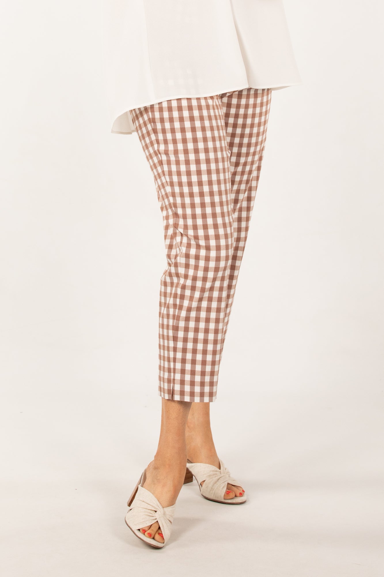 BAYLEE CHECK 7/8 STRETCH PANT