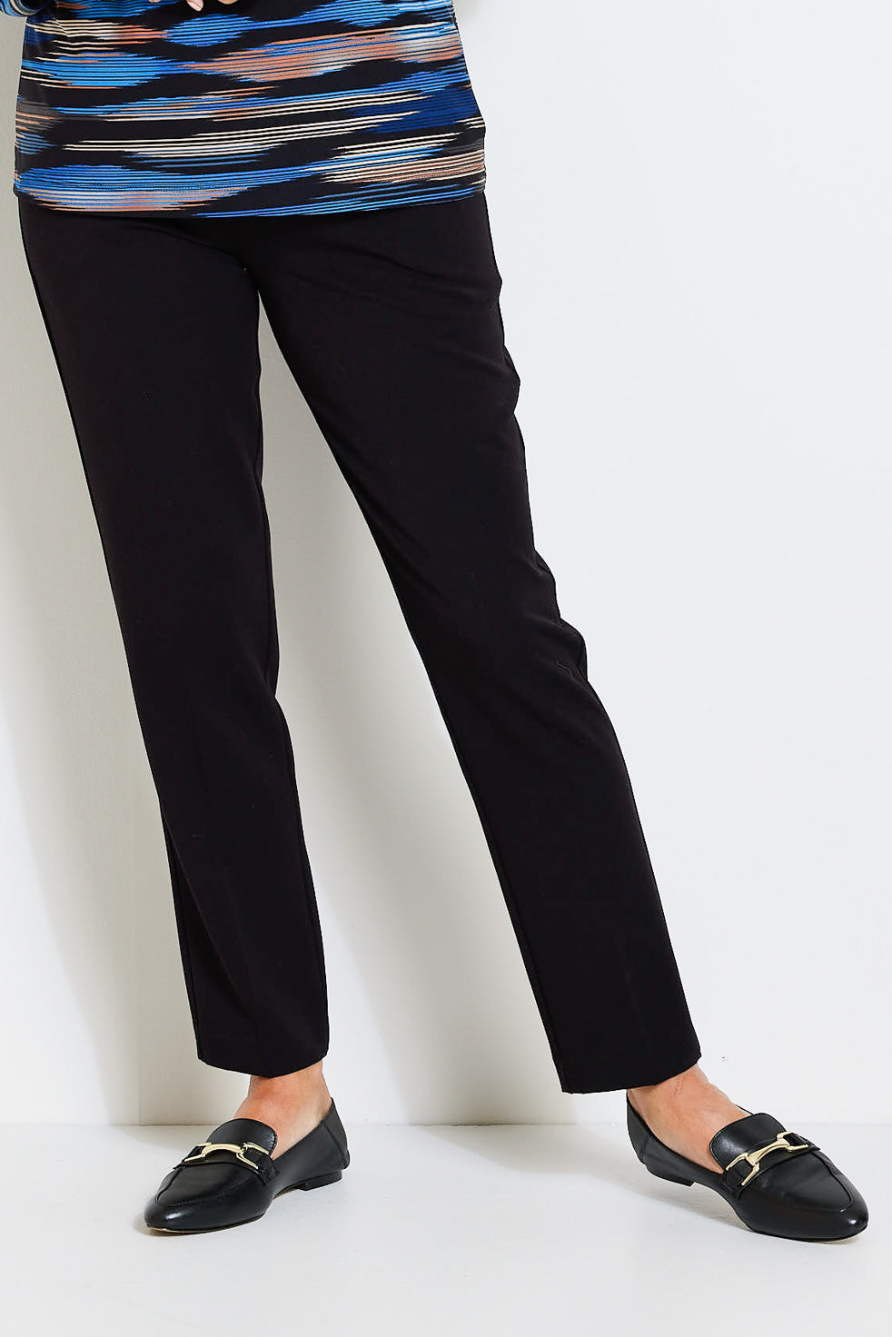 CORA WOOL CREPE NARROW LEG PANT