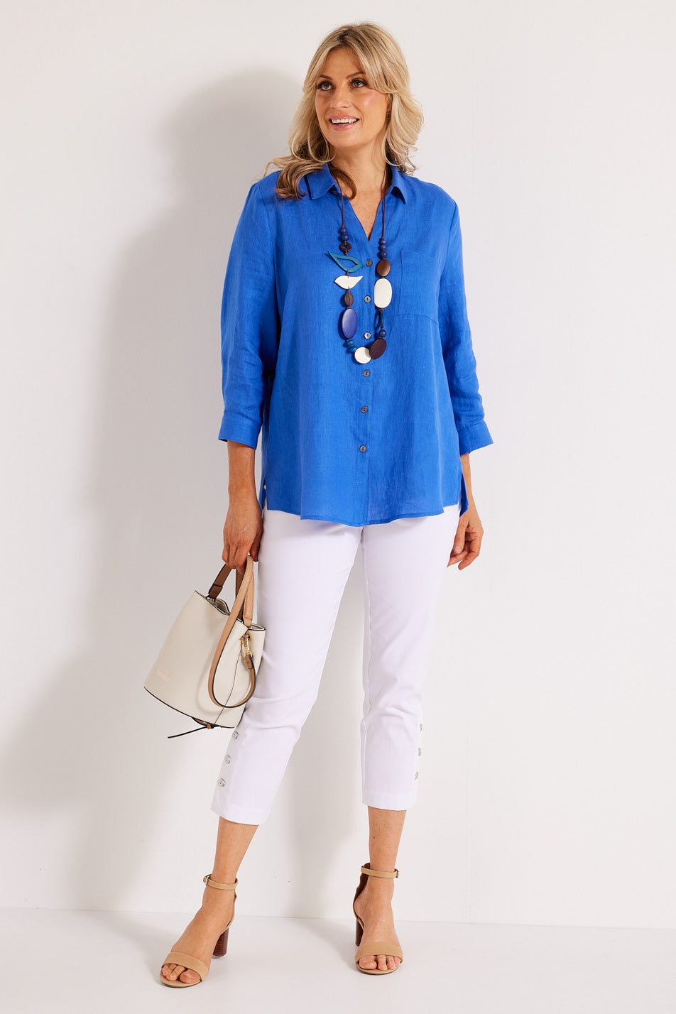 CHAUCER 7/8 BUTTON HEM PANT 3 CHAUCER 7/8 BUTTON HEM PANT