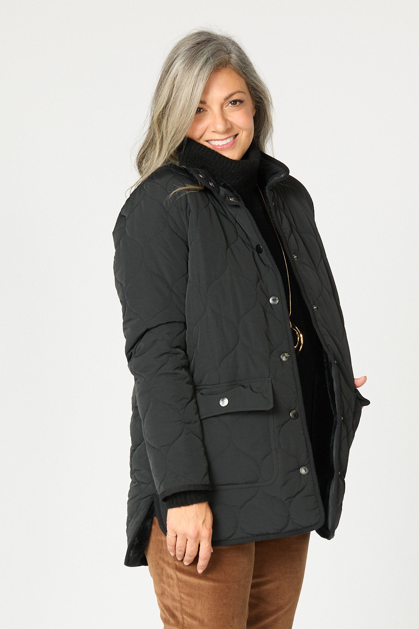 MOORS FAUX FUR LINED JACKET 3 MOORS FAUX FUR LINED JACKET