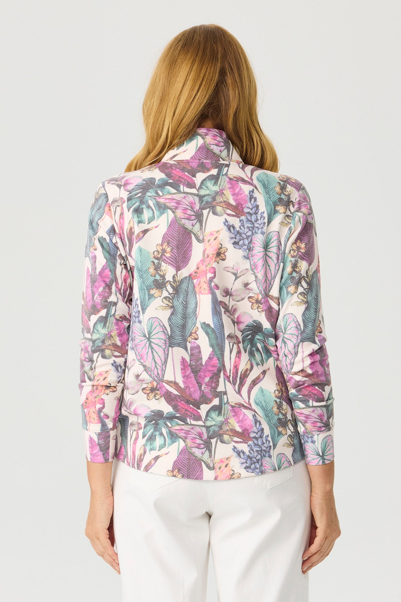 OASIS PRINT ZIP UP JACKET 6 OASIS PRINT ZIP UP JACKET