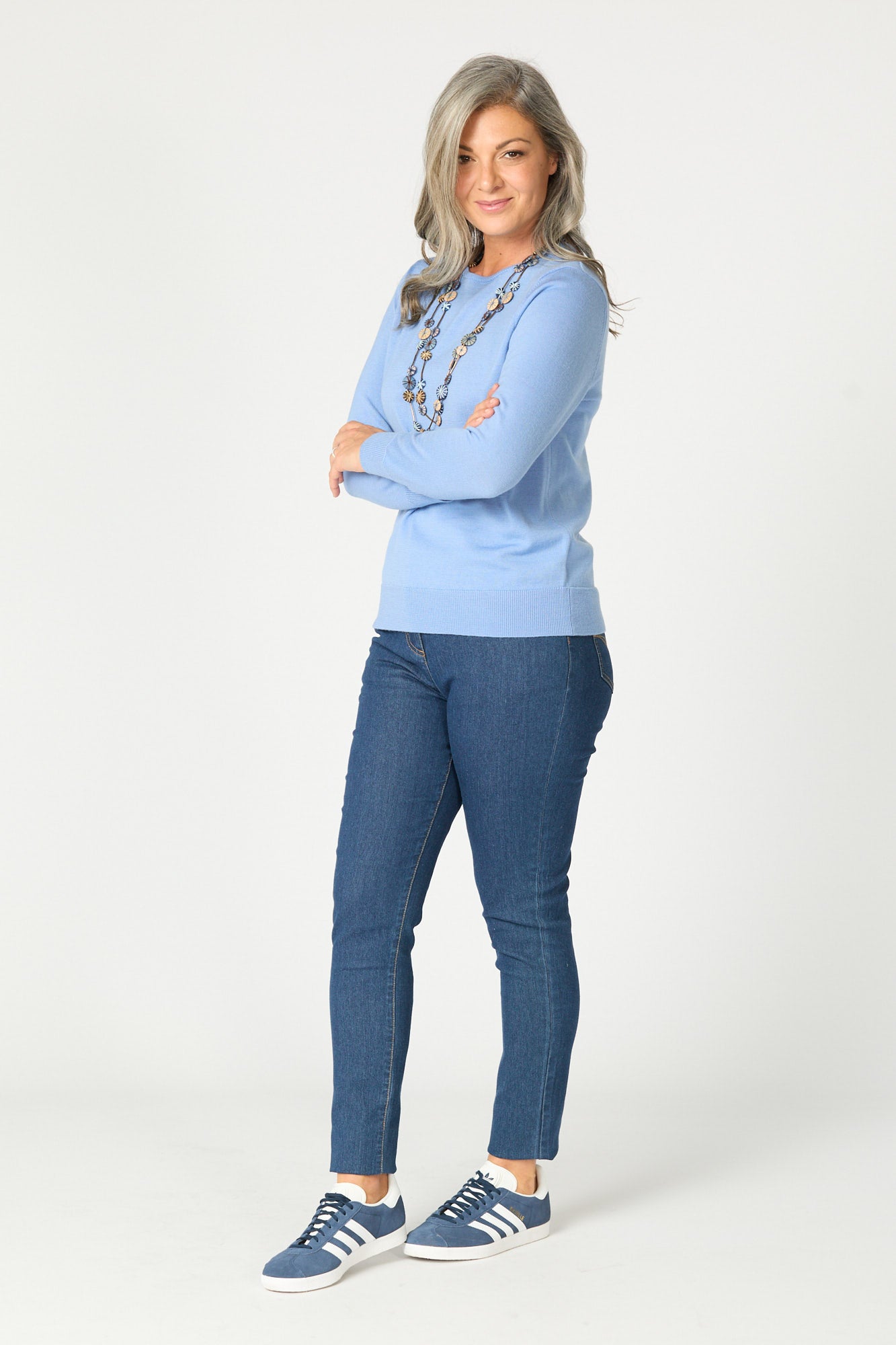 MELANIE MERINO WOOL CREW NK SWEATER 3 MELANIE MERINO WOOL CREW NK SWEATER