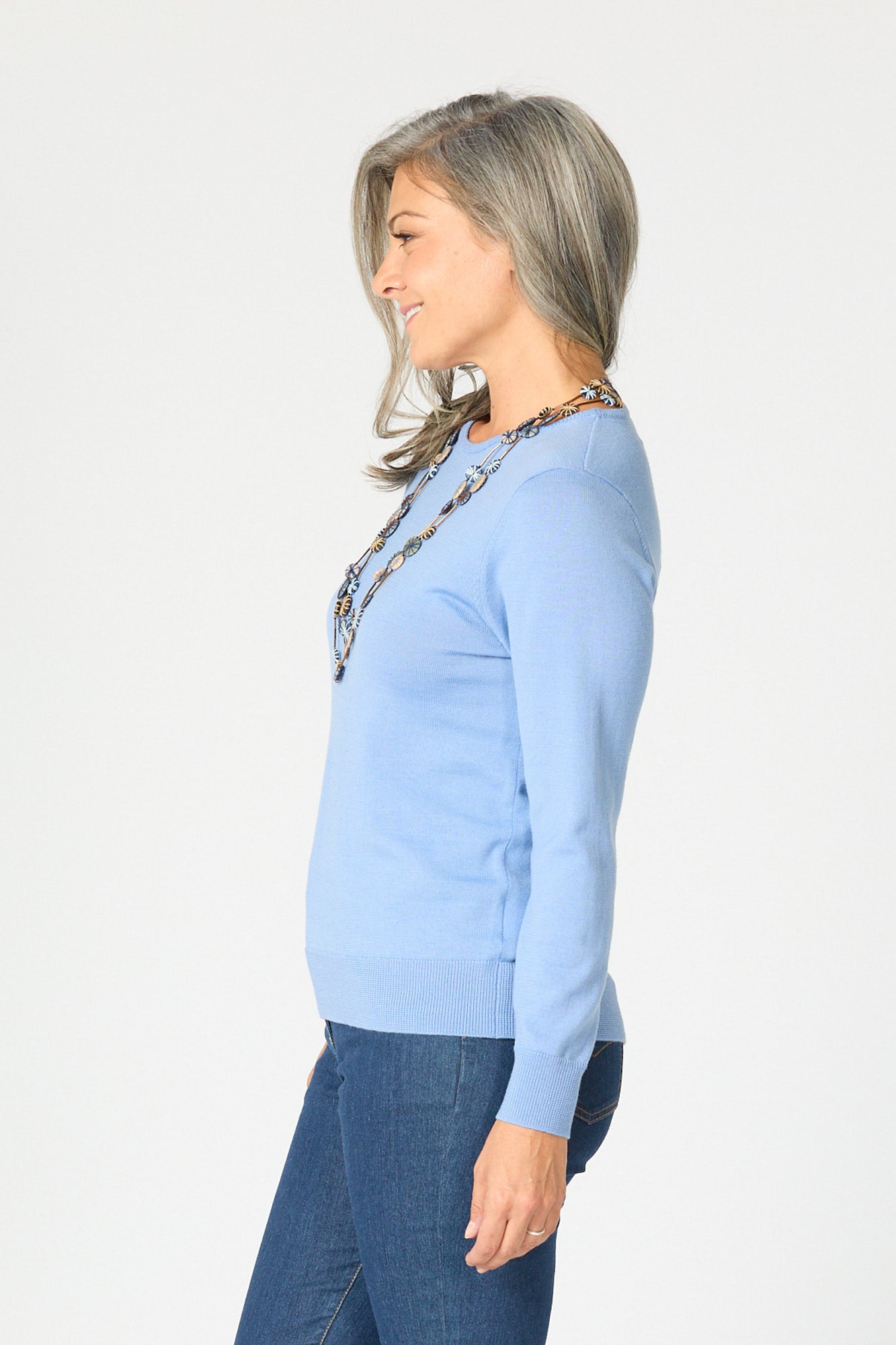 MELANIE MERINO WOOL CREW NK SWEATER 4 MELANIE MERINO WOOL CREW NK SWEATER