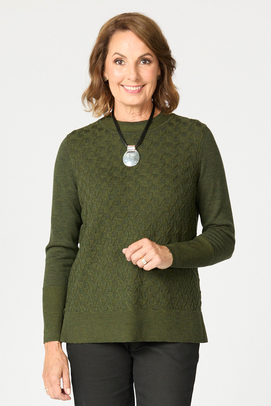 HEIDE MERINO CREW NECK SWEATER