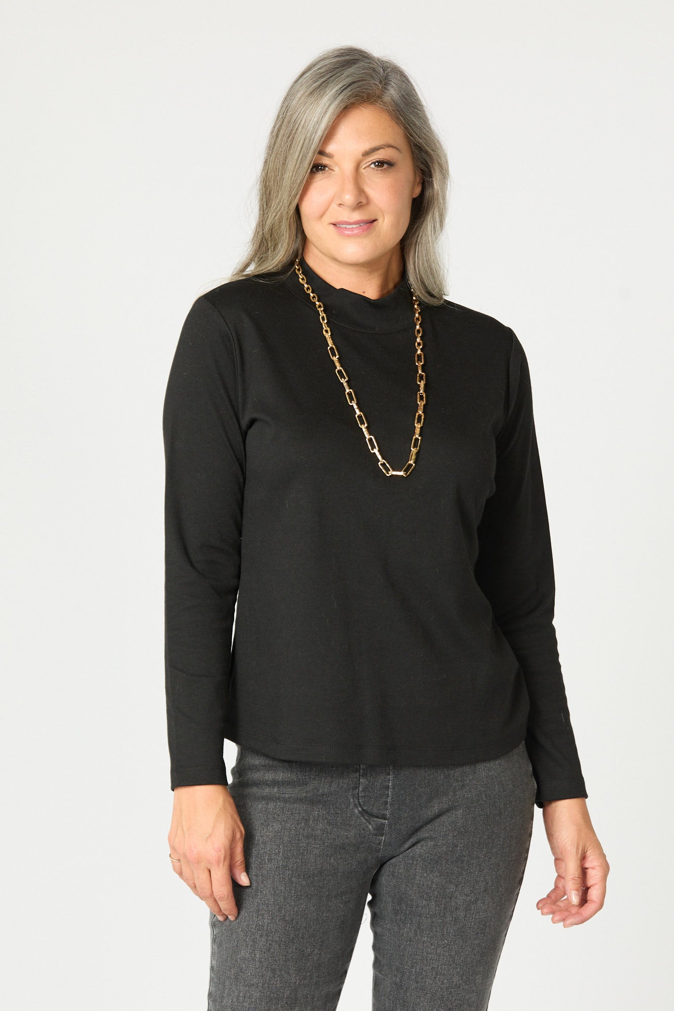 ESSENTIAL LONG SLEEVE SKIVVY TOP
