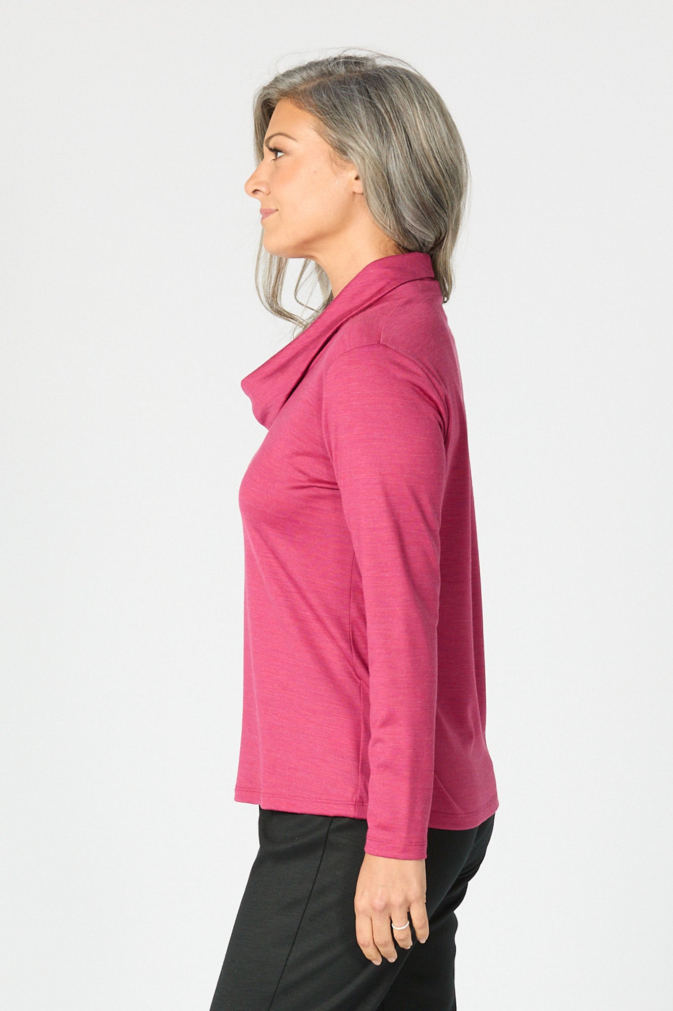 HEDRENA COWL NECK LONG SLEEVE TOP 5 HEDRENA COWL NECK LONG SLEEVE TOP