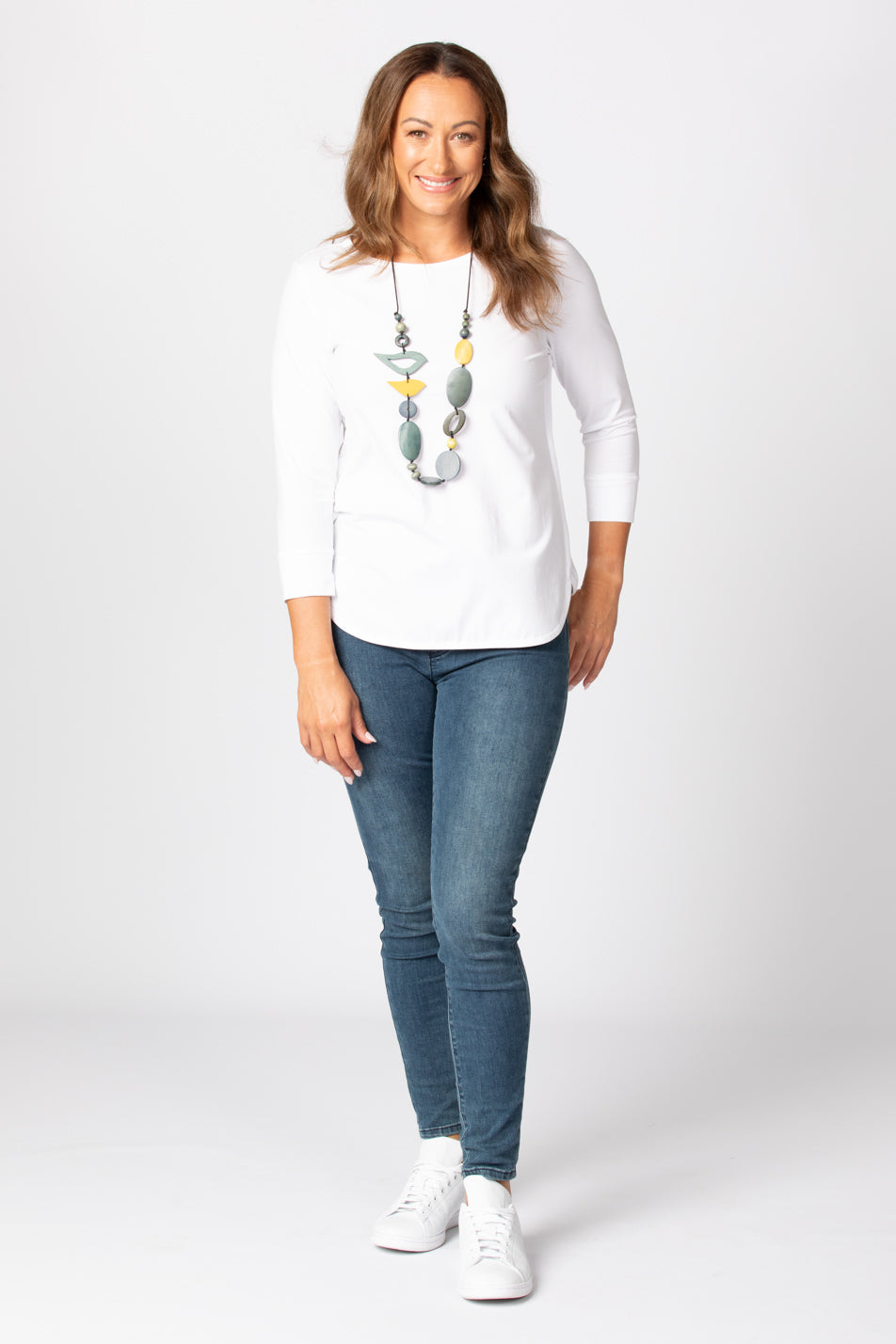 ETERNITY MODAL/COTTON 3/4 SLV TOP 11 ETERNITY MODAL/COTTON 3/4 SLV TOP