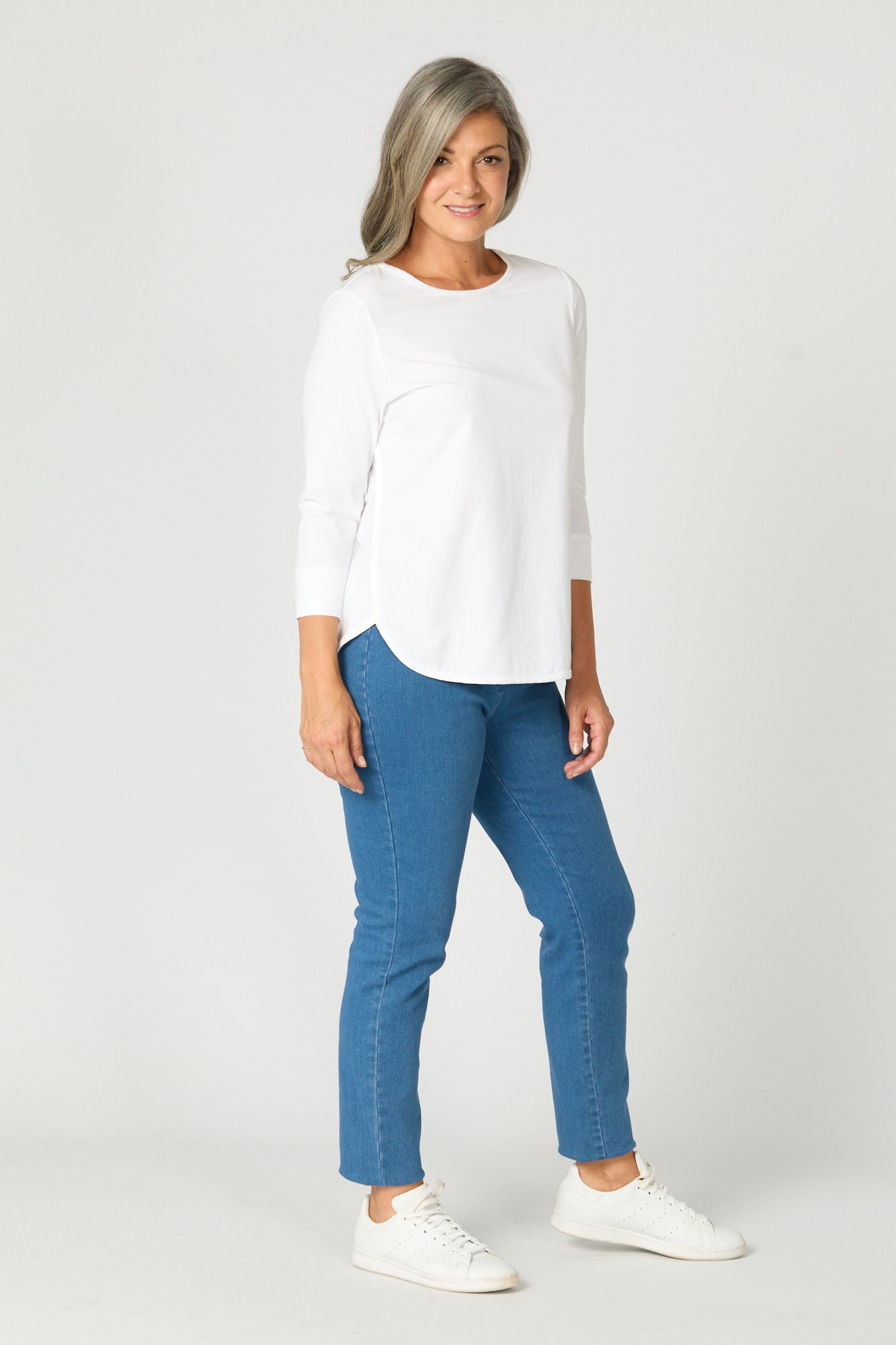ETERNITY MODAL/COTTON 3/4 SLV TOP 3 ETERNITY MODAL/COTTON 3/4 SLV TOP
