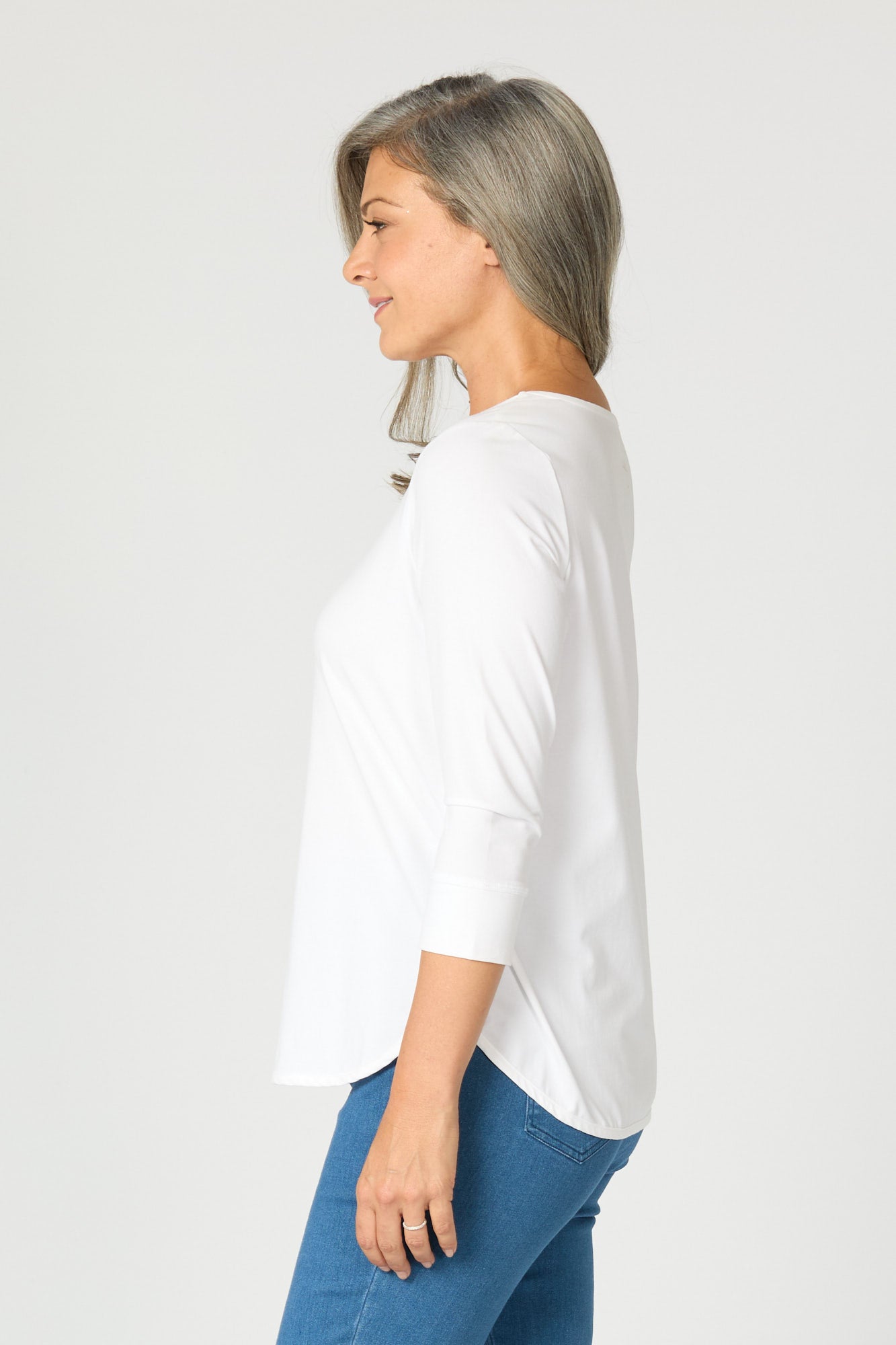 ETERNITY MODAL/COTTON 3/4 SLV TOP 5 ETERNITY MODAL/COTTON 3/4 SLV TOP
