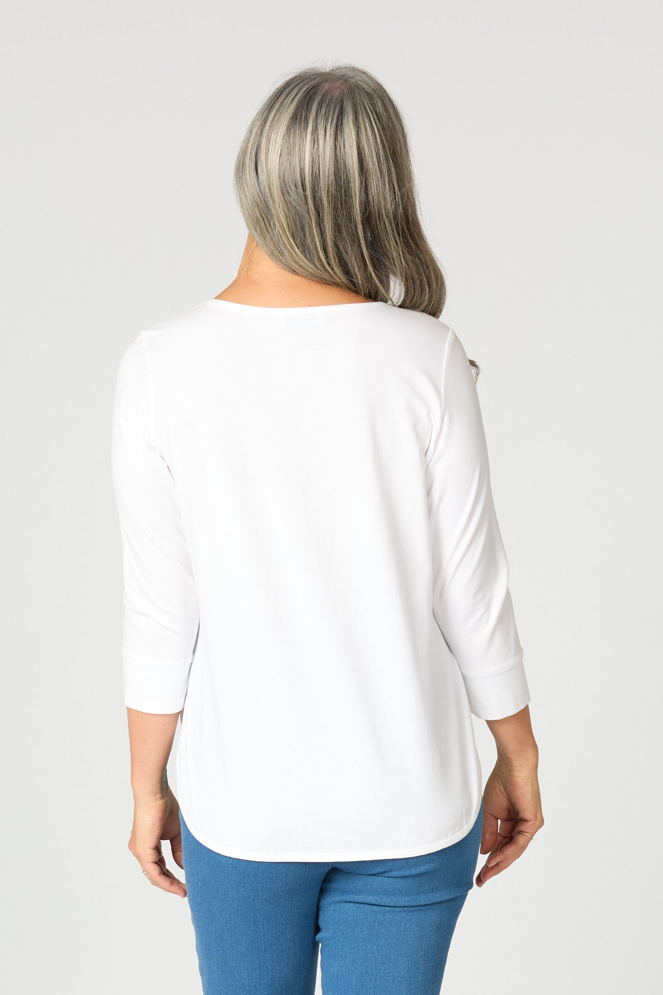 ETERNITY MODAL/COTTON 3/4 SLV TOP 6 ETERNITY MODAL/COTTON 3/4 SLV TOP