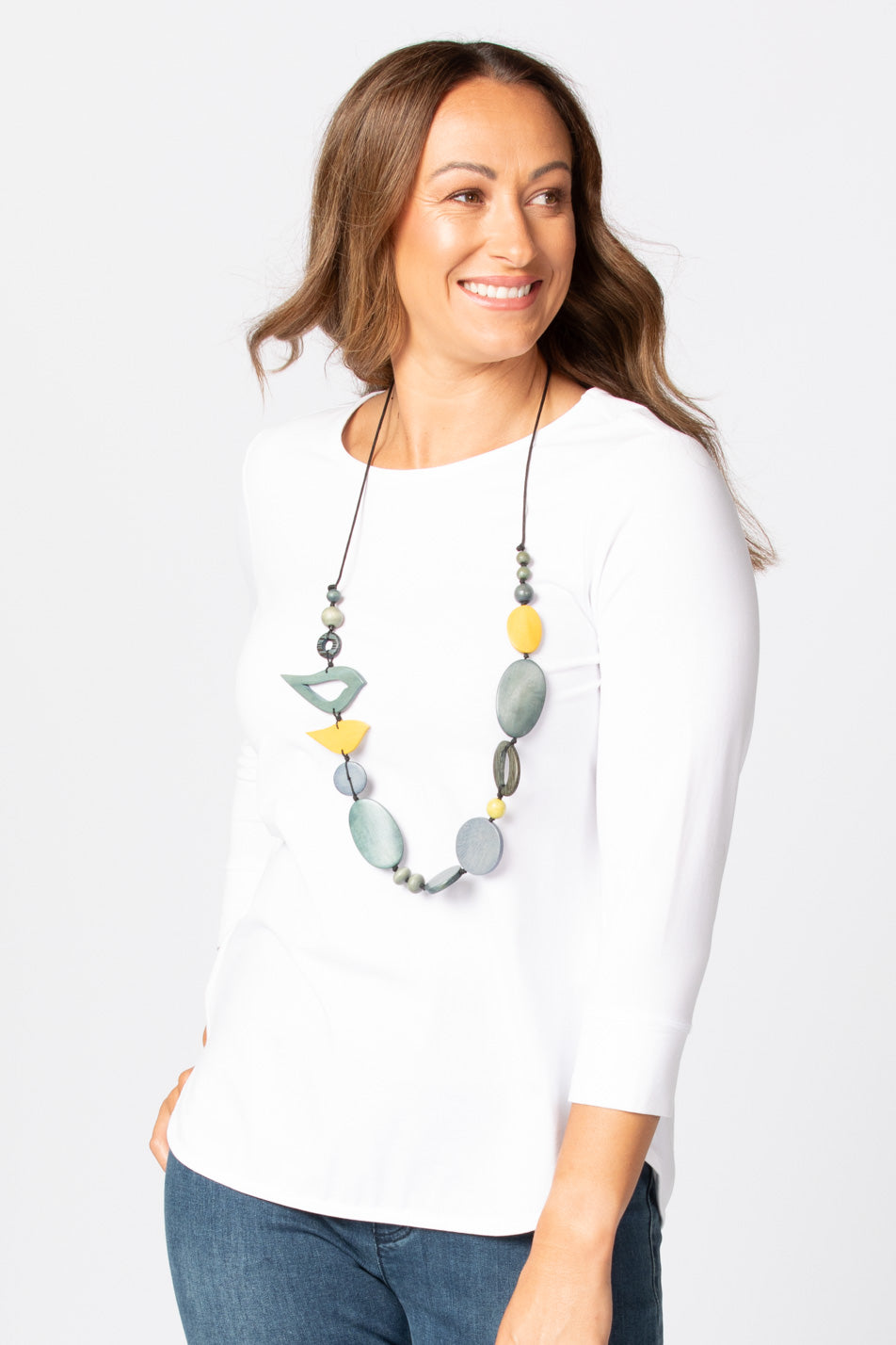 ETERNITY MODAL/COTTON 3/4 SLV TOP 7 ETERNITY MODAL/COTTON 3/4 SLV TOP