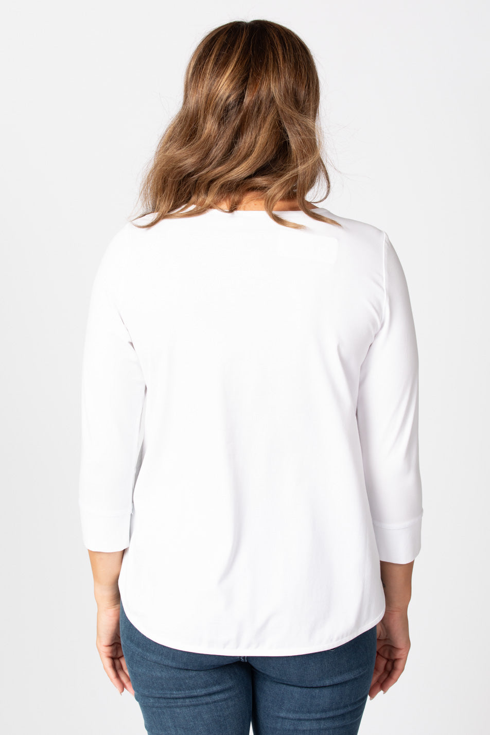 ETERNITY MODAL/COTTON 3/4 SLV TOP 10 ETERNITY MODAL/COTTON 3/4 SLV TOP