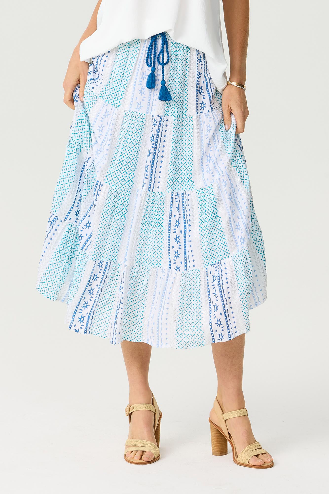 ALEXA TIERED MAXI SKIRT