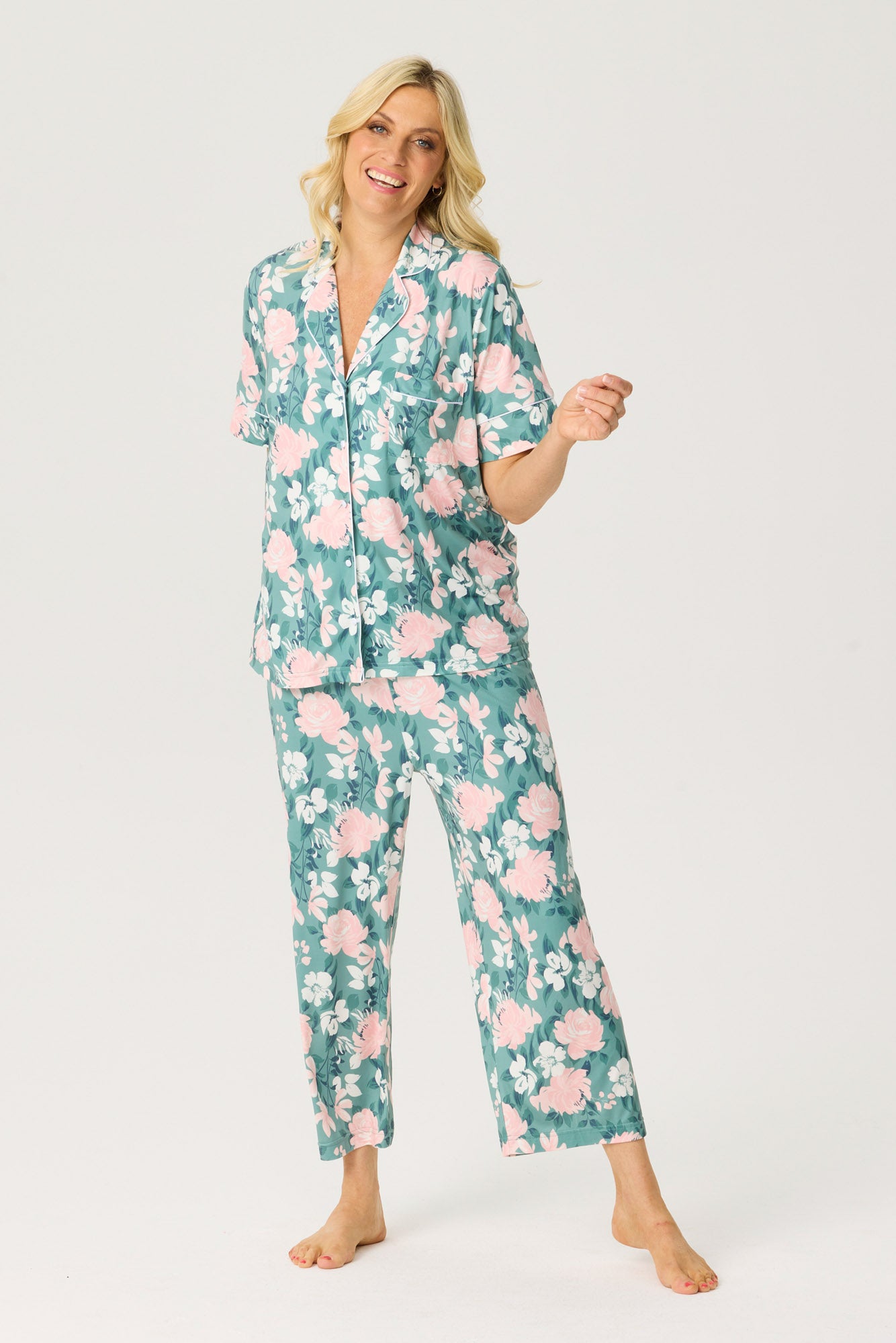 DULCET S/S CROP PANT PJ SET IN BAG 3 DULCET S/S CROP PANT PJ SET IN BAG