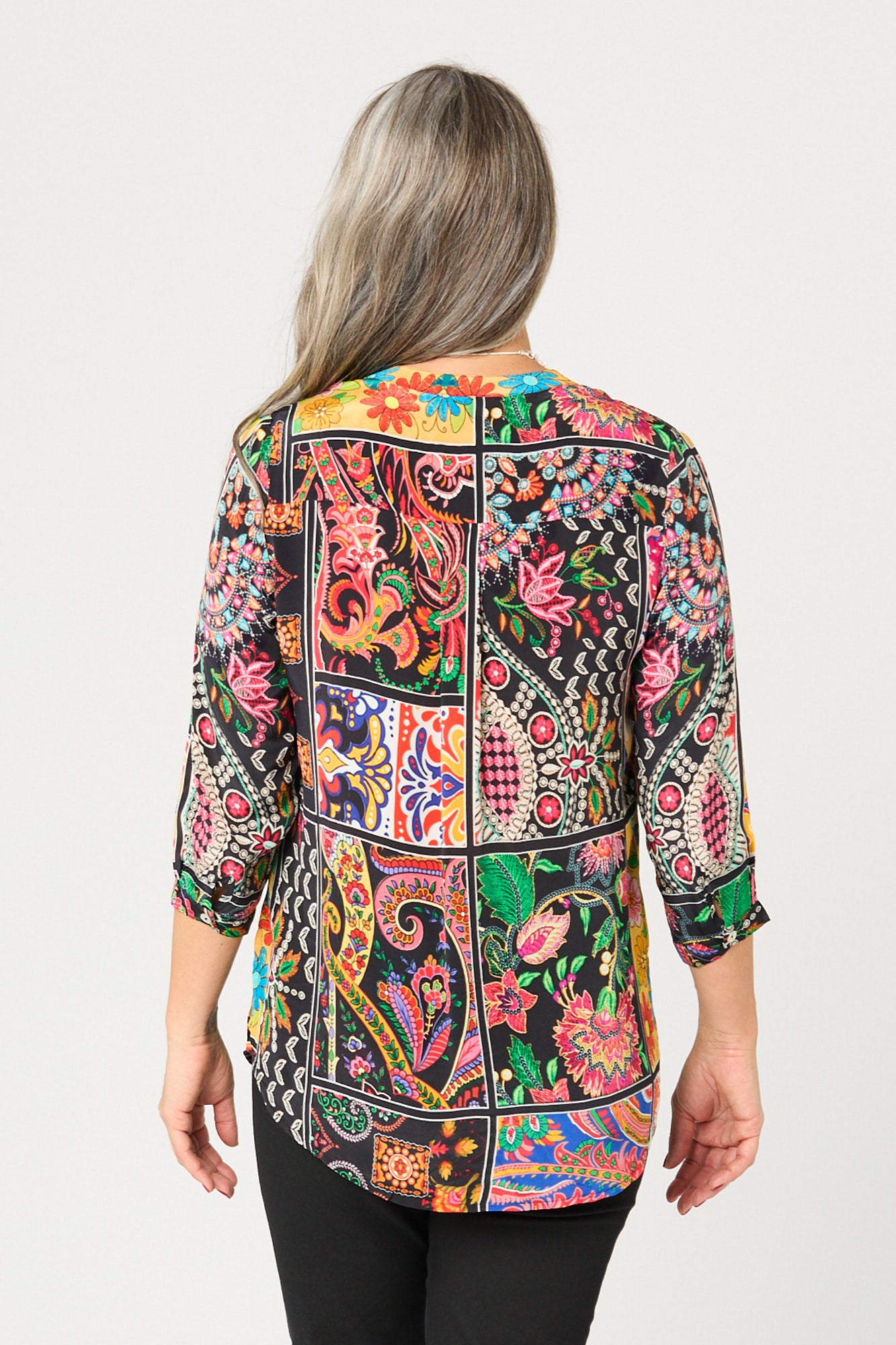 TIGGY 3/4 SLV POPOVER TUNIC TOP 5 TIGGY 3/4 SLV POPOVER TUNIC TOP