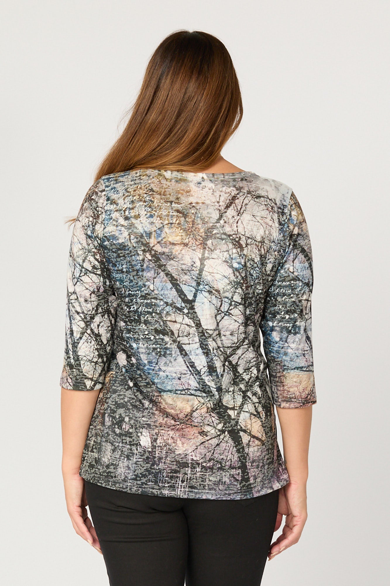 RUBEN 3/4 SLEEVE PRINT TEE 5 RUBEN 3/4 SLEEVE PRINT TEE
