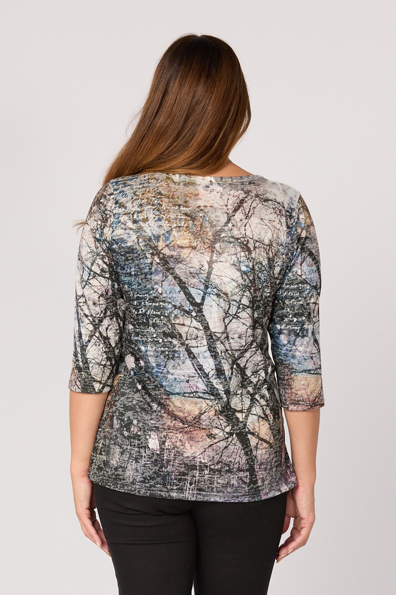 RUBEN 3/4 SLEEVE PRINT TEE 6 RUBEN 3/4 SLEEVE PRINT TEE