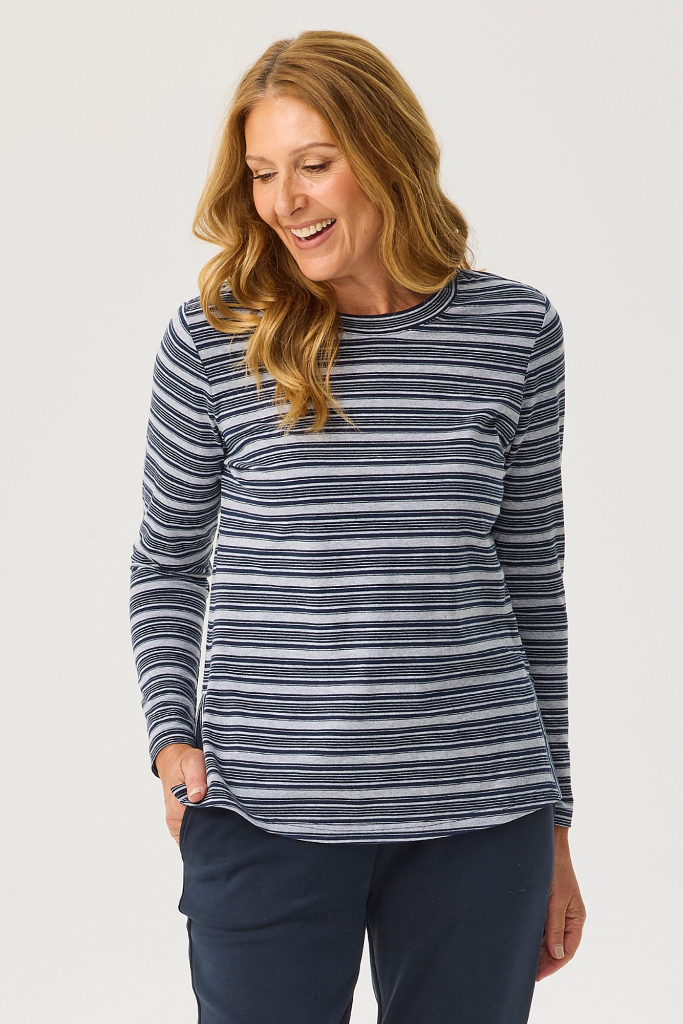 KIT STRIPE L/SLV TOP
