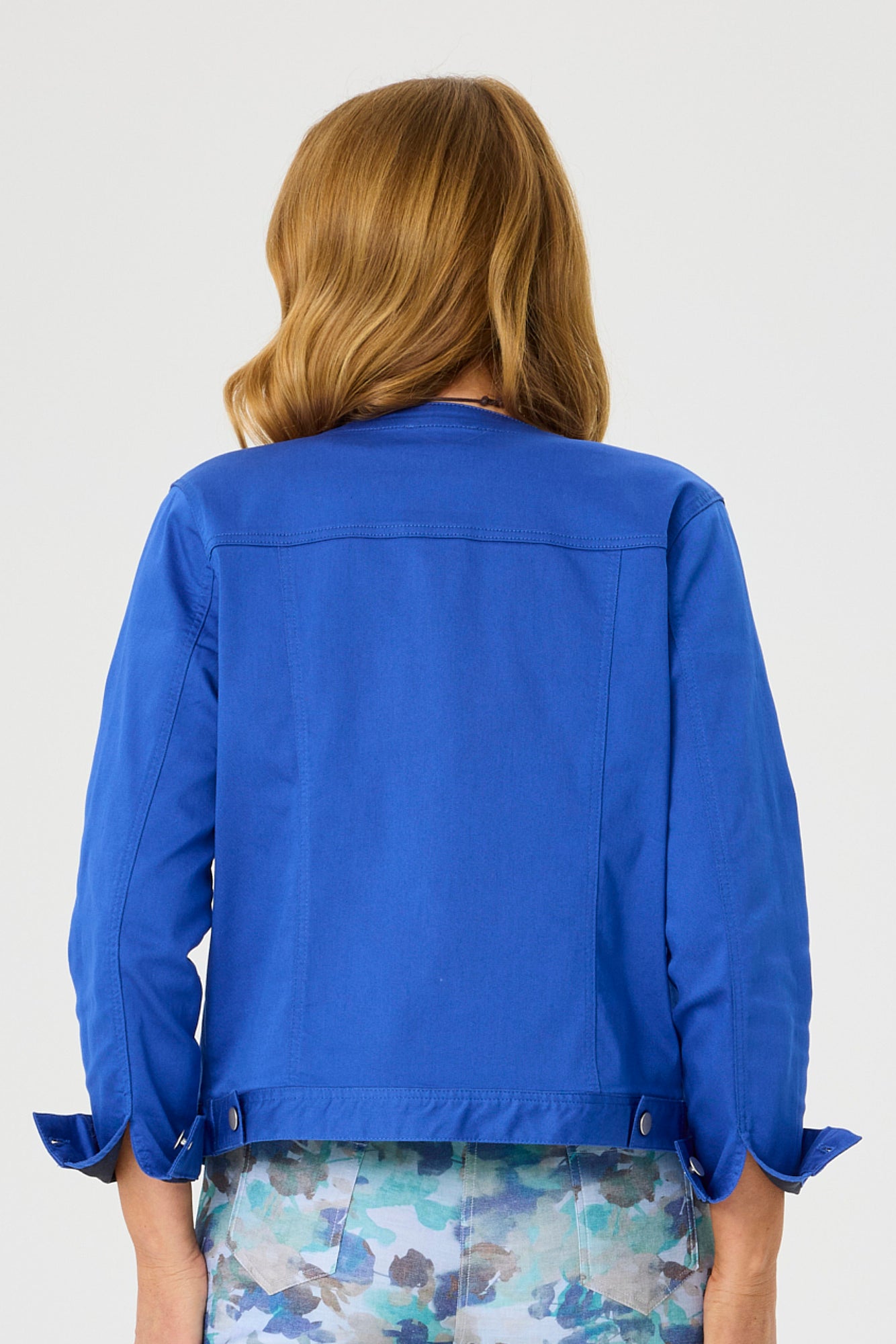 SUZY STRETCH COLLARLESS JACKET 6 SUZY STRETCH COLLARLESS JACKET