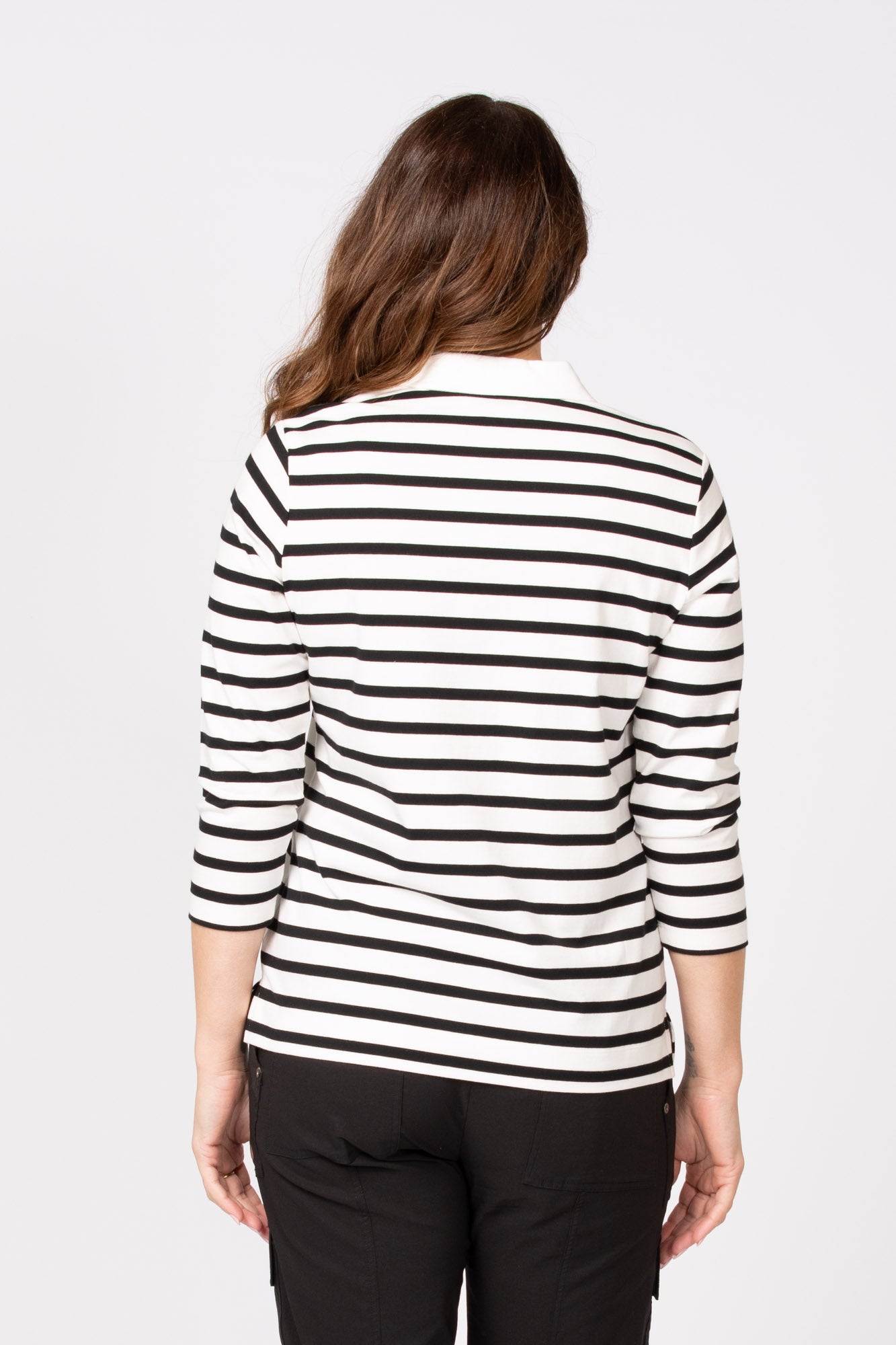 PICNIC 3/4 SLEEVE STRIPE POLO 7 PICNIC 3/4 SLEEVE STRIPE POLO