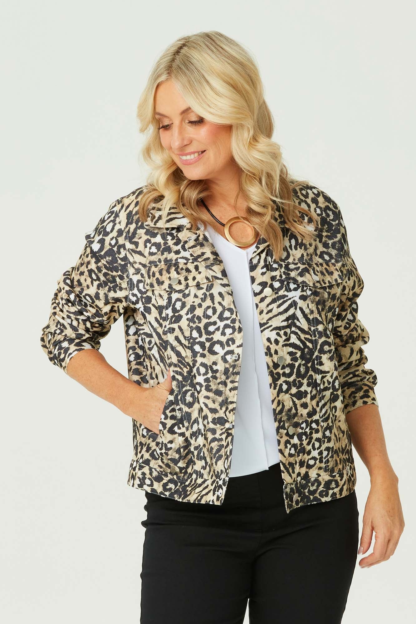 IN THE WILD STRETCH COLLARED JKT